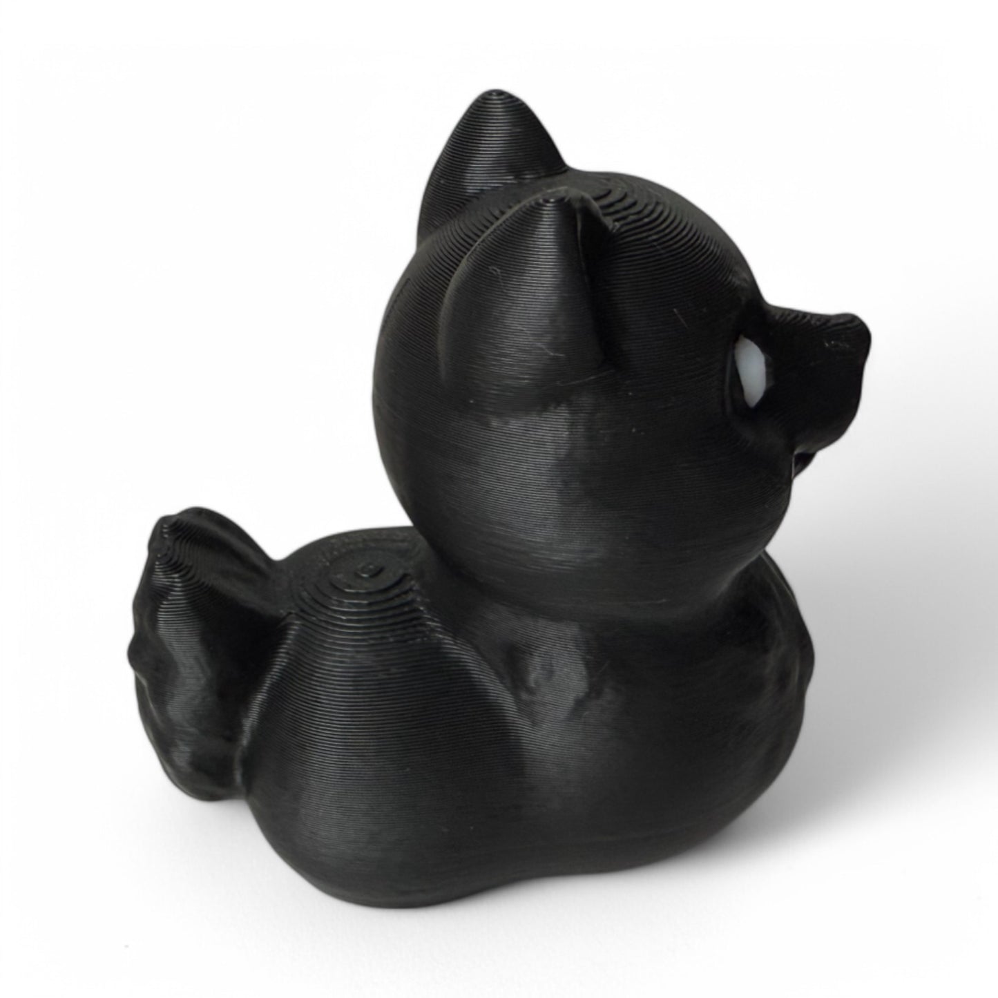 Black Pomeranian Duck – Fluffy & Fierce Pup-Duck Collectible 3D-Printed Duck - Jeep Accessory - Rubber Duck - Great for ducking