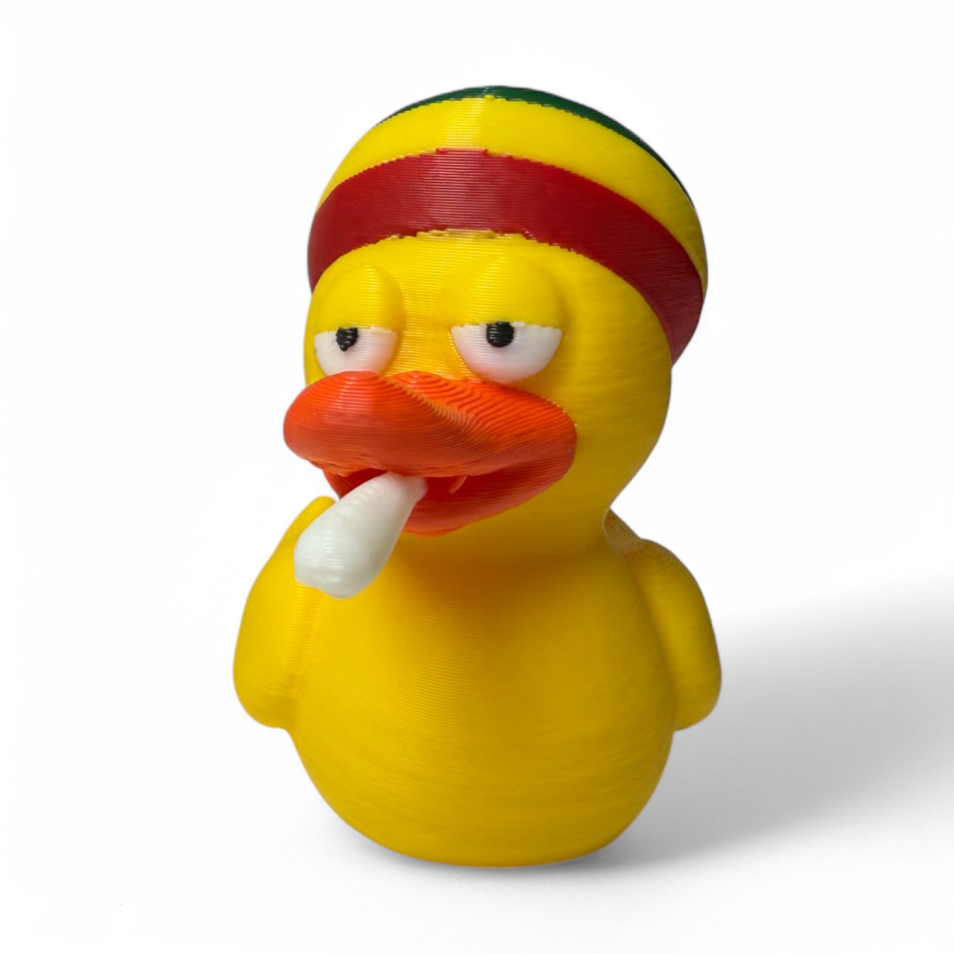 Blazing 420 Duck – 3D-Printed Chill Duck Collectible with Rasta Vibes & Relaxed Style 3D-Printed Duck - Jeep Accessory - Rubber Duck - Great for ducking