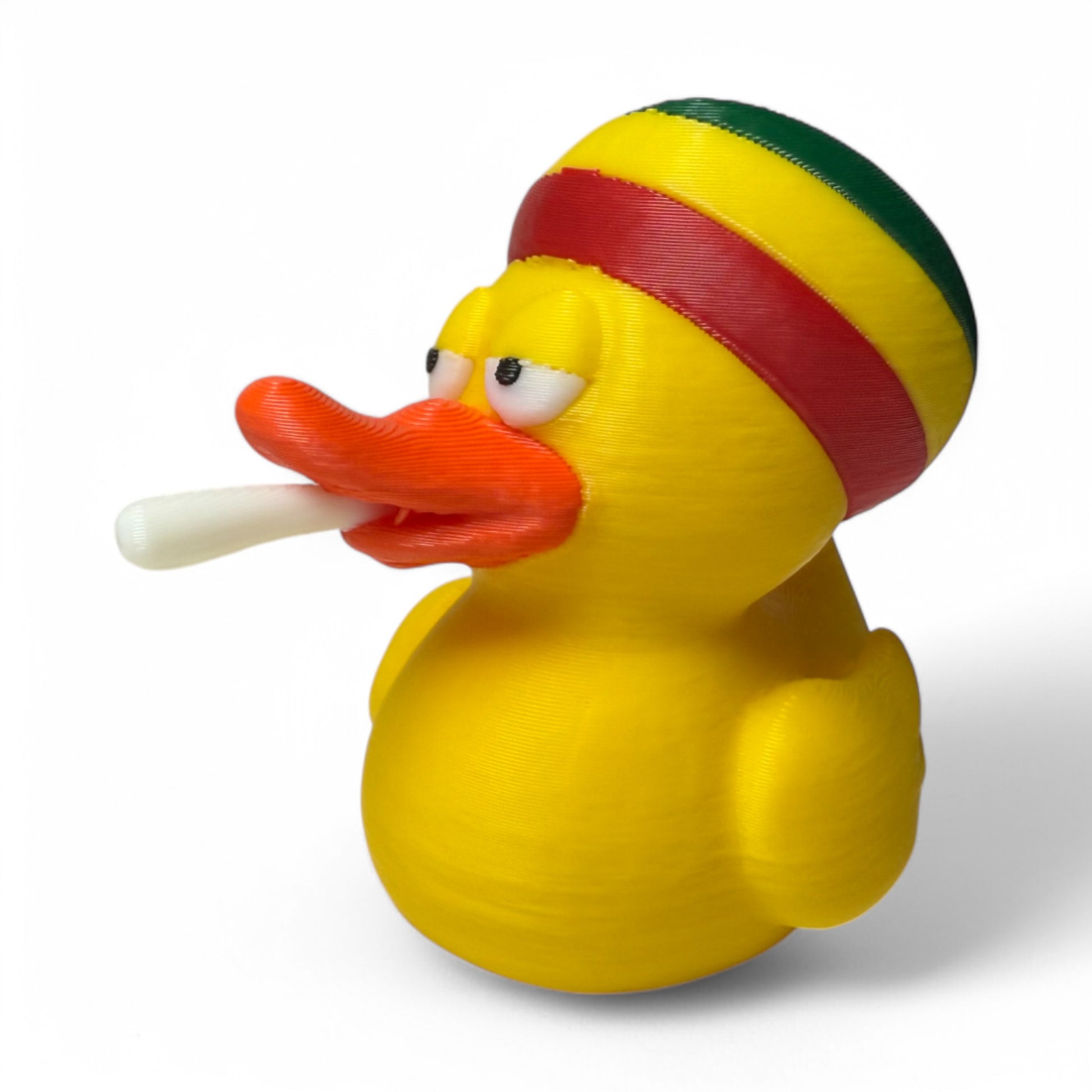 Blazing 420 Duck – 3D-Printed Chill Duck Collectible with Rasta Vibes & Relaxed Style 3D-Printed Duck - Jeep Accessory - Rubber Duck - Great for ducking