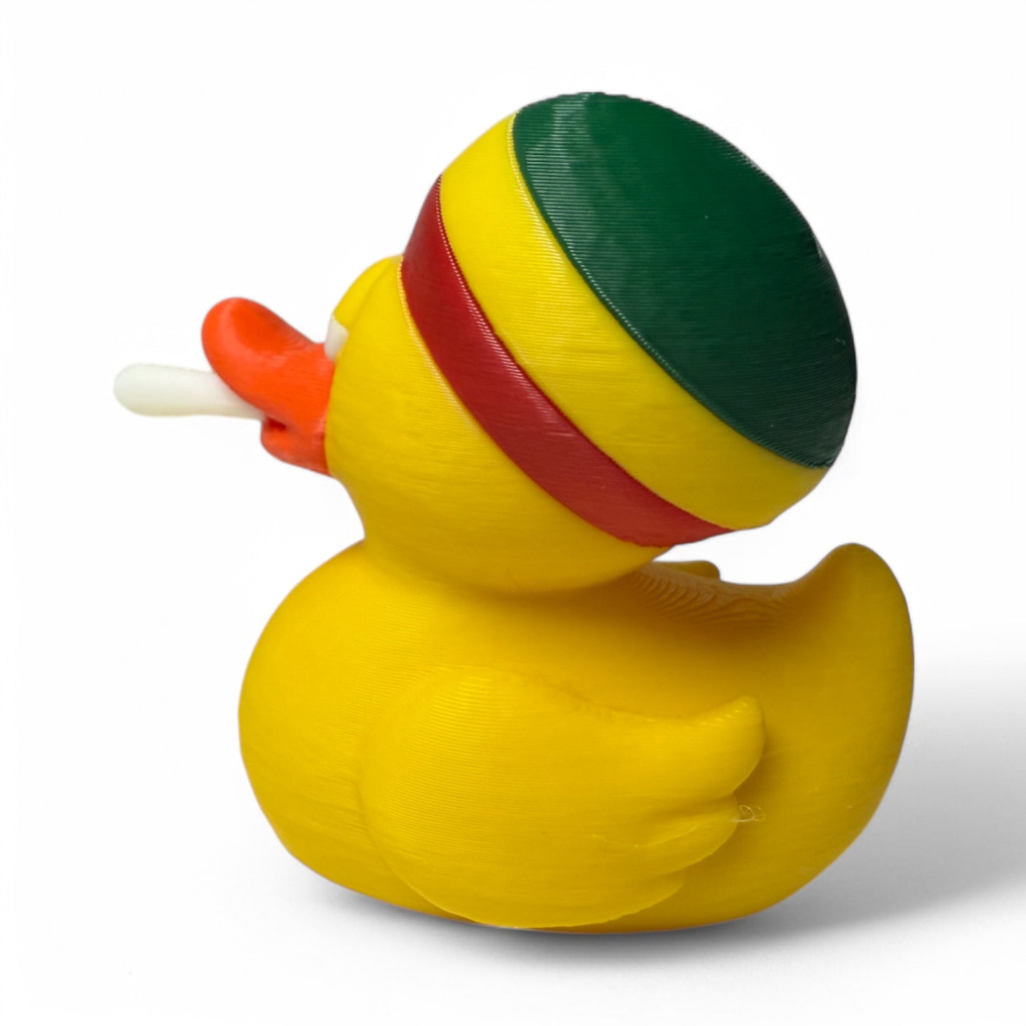 Blazing 420 Duck – 3D-Printed Chill Duck Collectible with Rasta Vibes & Relaxed Style 3D-Printed Duck - Jeep Accessory - Rubber Duck - Great for ducking