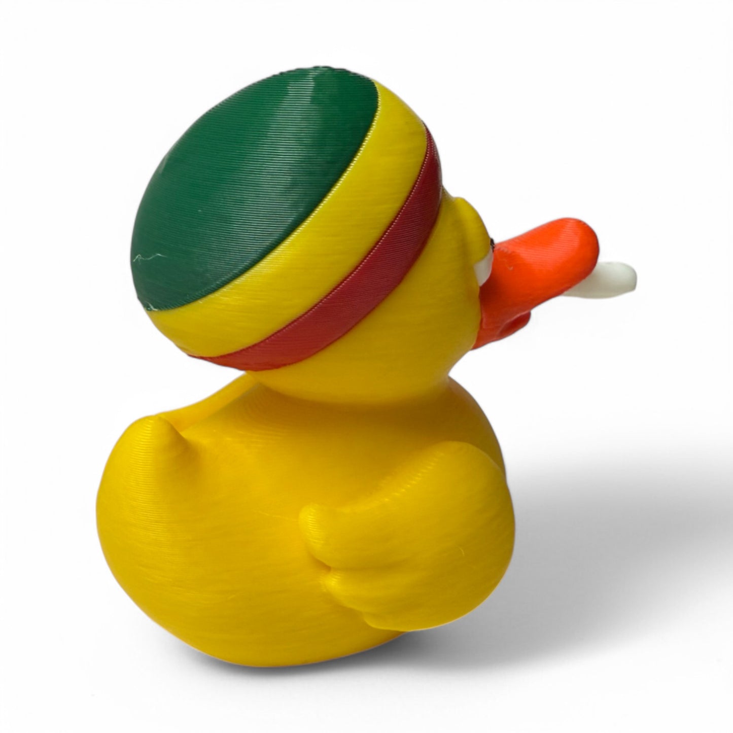 Blazing 420 Duck – 3D-Printed Chill Duck Collectible with Rasta Vibes & Relaxed Style 3D-Printed Duck - Jeep Accessory - Rubber Duck - Great for ducking