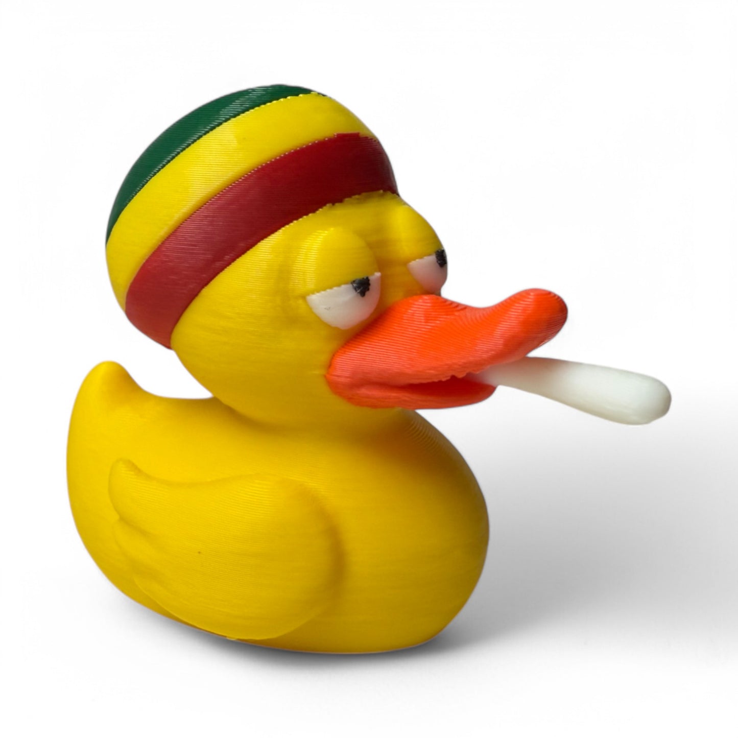 Blazing 420 Duck – 3D-Printed Chill Duck Collectible with Rasta Vibes & Relaxed Style 3D-Printed Duck - Jeep Accessory - Rubber Duck - Great for ducking