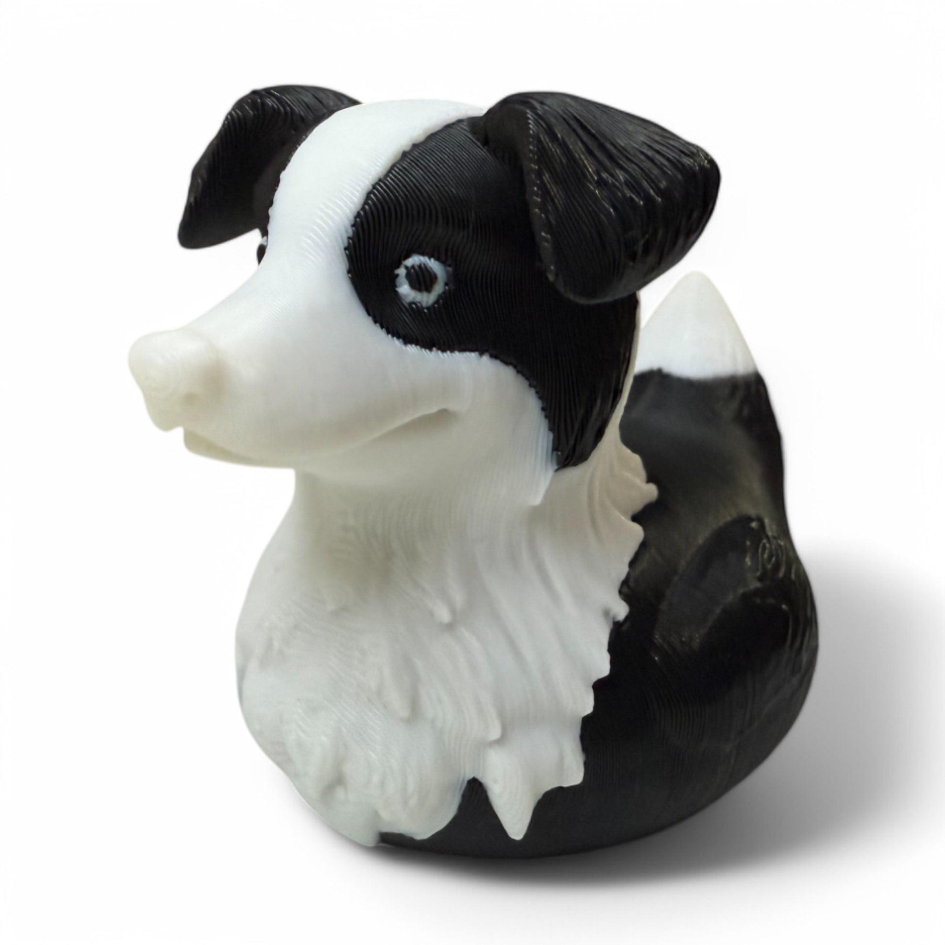 Border Collie Duck – 3D-Printed Energetic & Intelligent Dog Duck Collectible 3D-Printed Duck - Jeep Accessory - Rubber Duck - Great for ducking