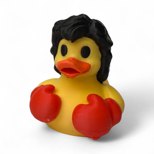 Boxing Duck – 3D-Printed Boxer Duck with American Spirit & Fighting Stance 3D-Printed Duck - Jeep Accessory - Rubber Duck - Great for ducking