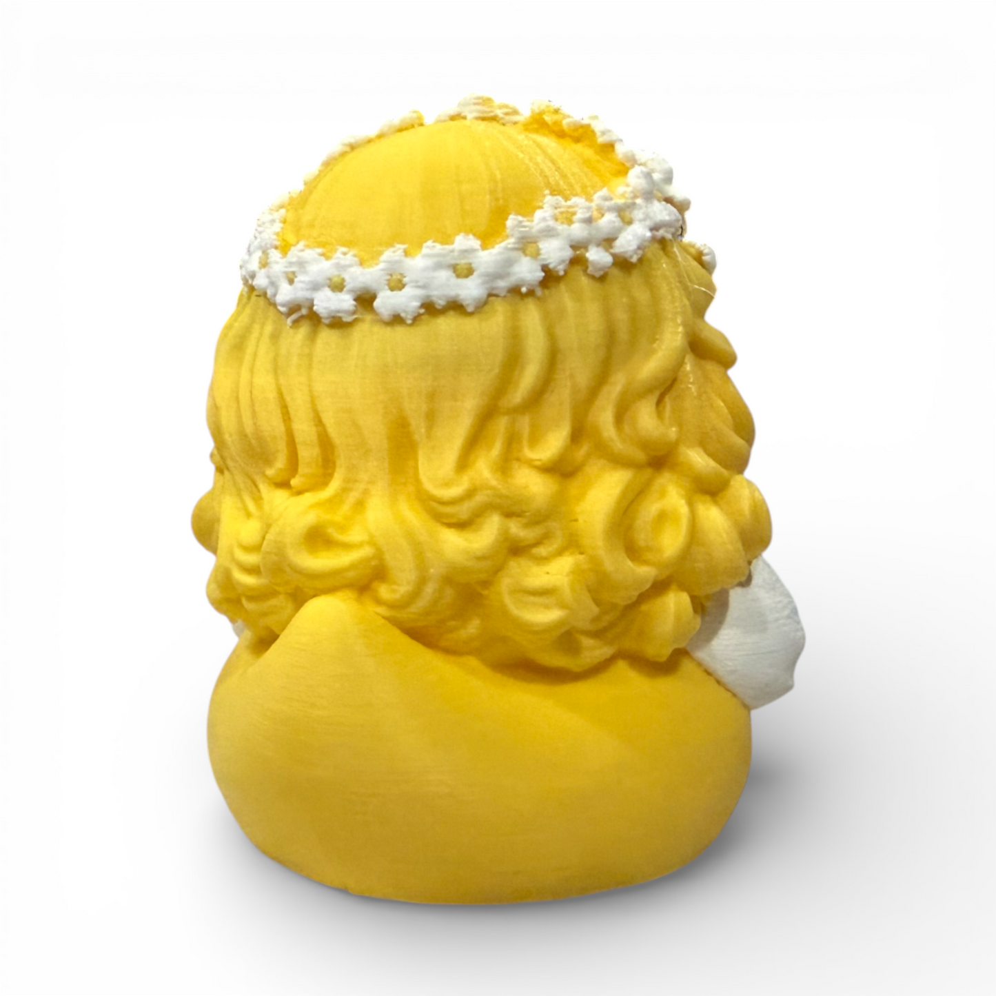 Bride Duck 3D Printed White PLA Based Duck for Wedding Adventures - 3D Printed 3D-Printed Duck - Jeep Accessory - Rubber Duck - Great for ducking