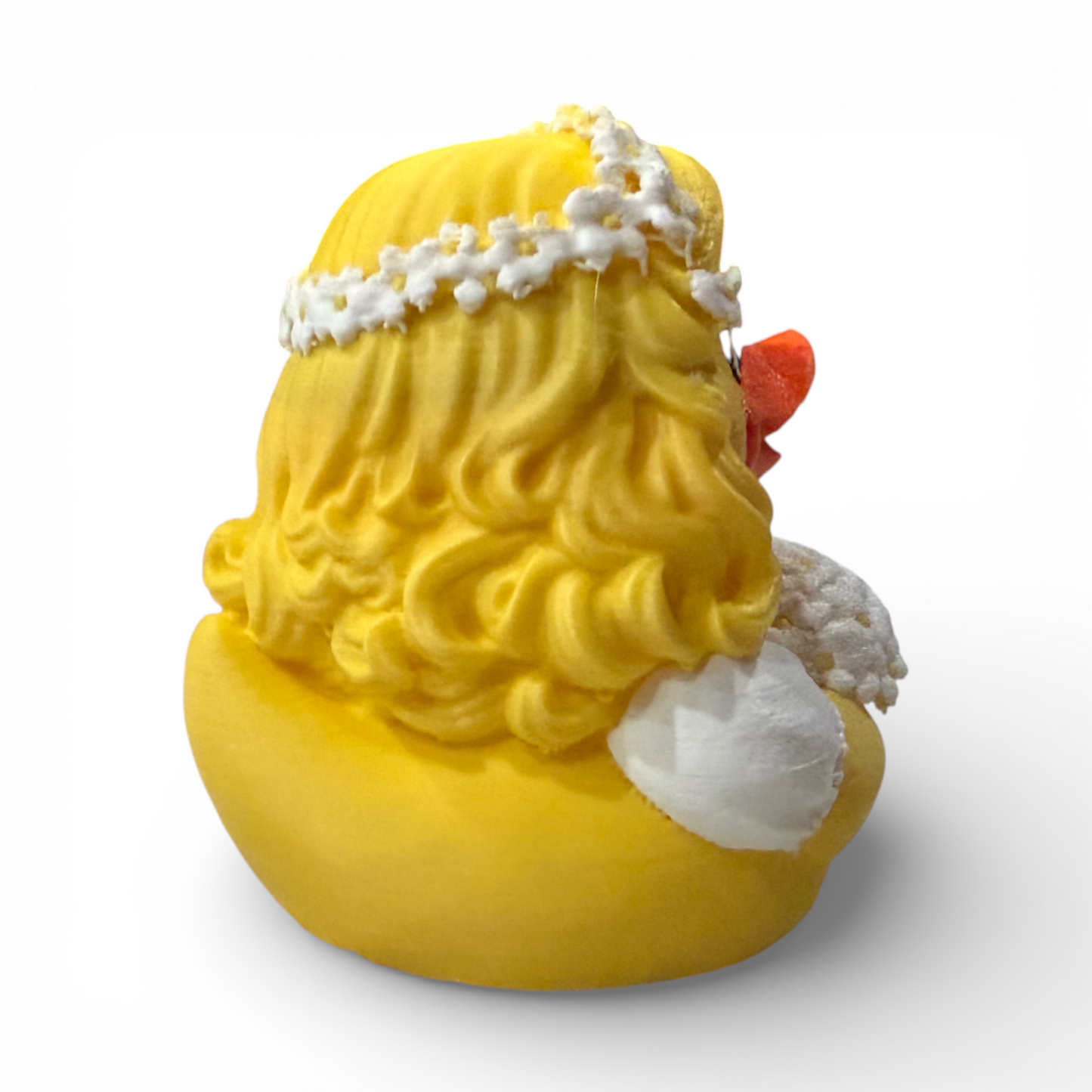Bride Duck 3D Printed White PLA Based Duck for Wedding Adventures - 3D Printed 3D-Printed Duck - Jeep Accessory - Rubber Duck - Great for ducking