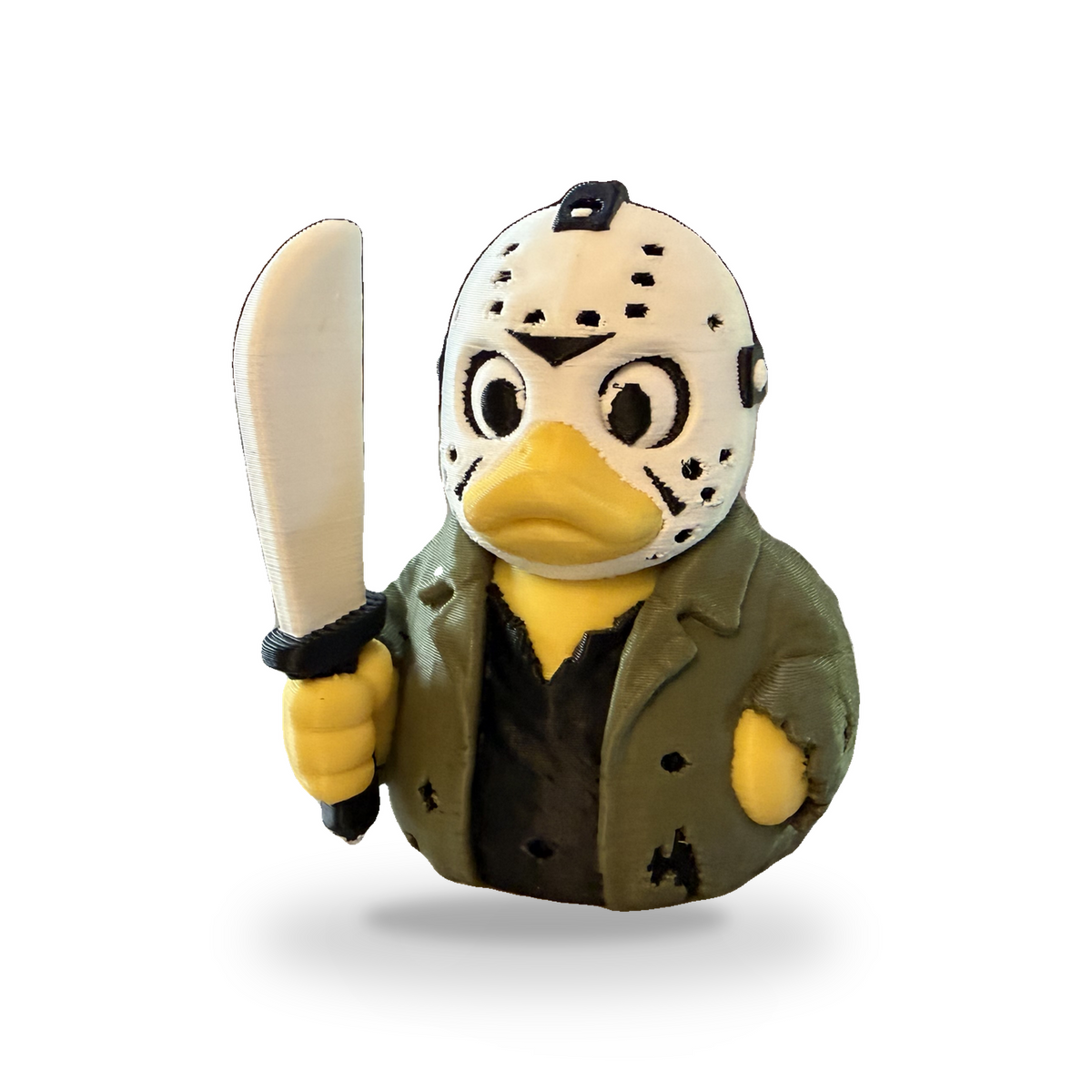 Camp Slasher Duck - 3D Printed Collectible Desk and Dashboard Decor Gift 3D-Printed Duck - Jeep Accessory - Rubber Duck - Great for ducking