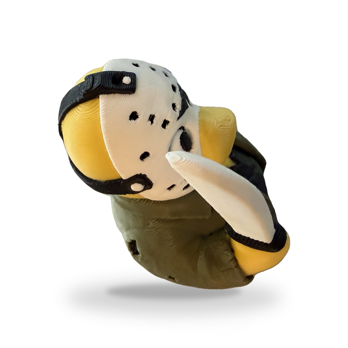 Camp Slasher Duck - 3D Printed Collectible Desk and Dashboard Decor Gift 3D-Printed Duck - Jeep Accessory - Rubber Duck - Great for ducking