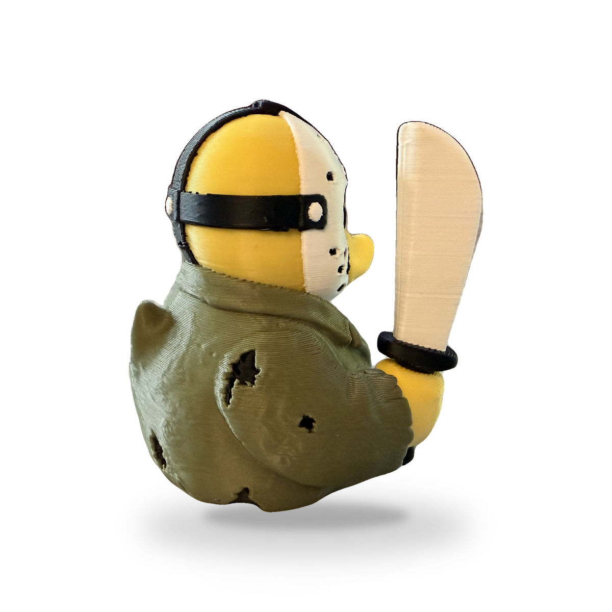 Camp Slasher Duck - 3D Printed Collectible Desk and Dashboard Decor Gift 3D-Printed Duck - Jeep Accessory - Rubber Duck - Great for ducking