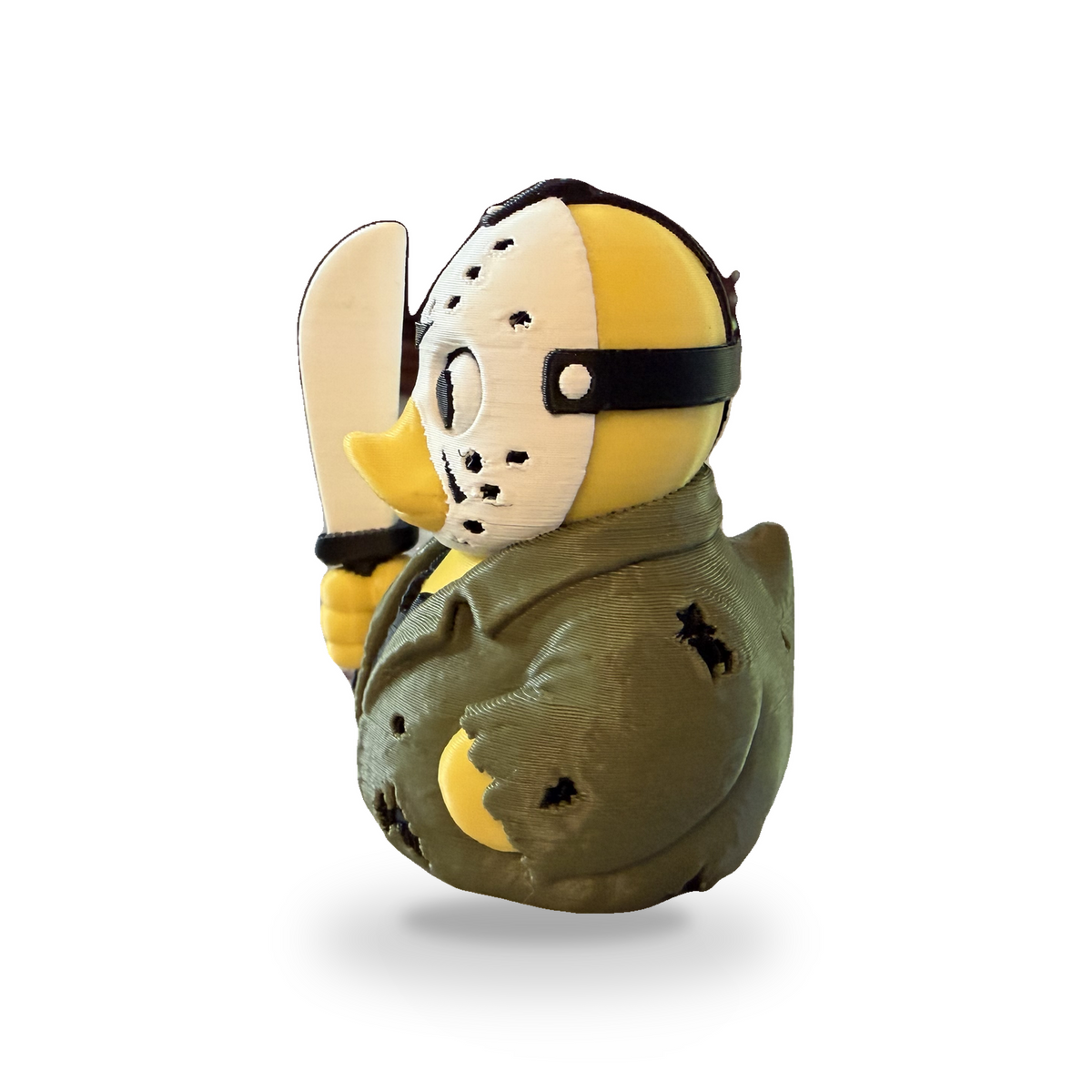 Camp Slasher Duck - 3D Printed Collectible Desk and Dashboard Decor Gift 3D-Printed Duck - Jeep Accessory - Rubber Duck - Great for ducking