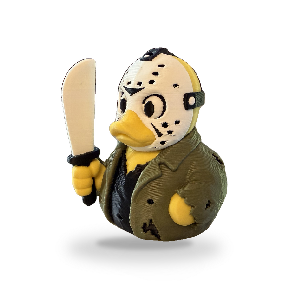 Camp Slasher Duck - 3D Printed Collectible Desk and Dashboard Decor Gift 3D-Printed Duck - Jeep Accessory - Rubber Duck - Great for ducking