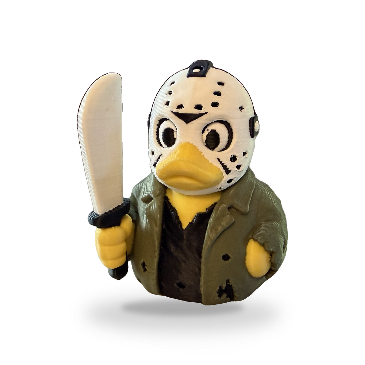 Camp Slasher Duck - 3D Printed Collectible Desk and Dashboard Decor Gift 3D-Printed Duck - Jeep Accessory - Rubber Duck - Great for ducking