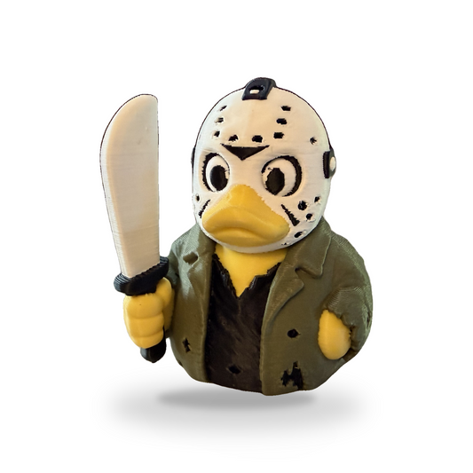 Camp Slasher Duck - 3D Printed Collectible Desk and Dashboard Decor Gift 3D-Printed Duck - Jeep Accessory - Rubber Duck - Great for ducking