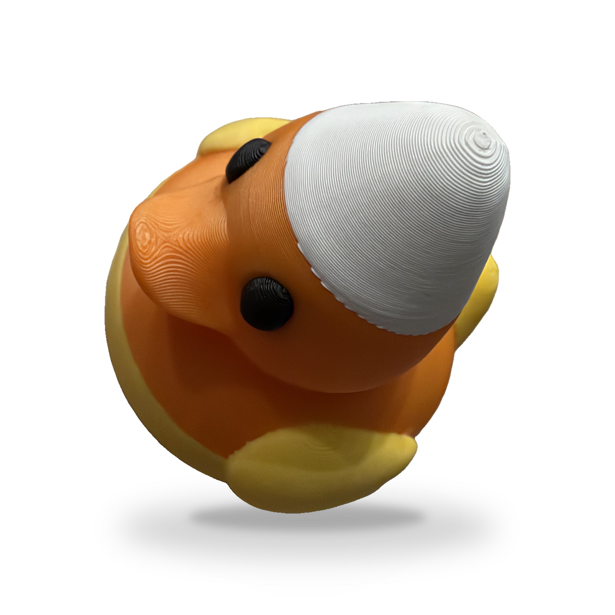 Candy Corn Quacker Duck - 3D Printed Collectible Desk and Dashboard Decor Gift 3D-Printed Duck - Jeep Accessory - Rubber Duck - Great for ducking
