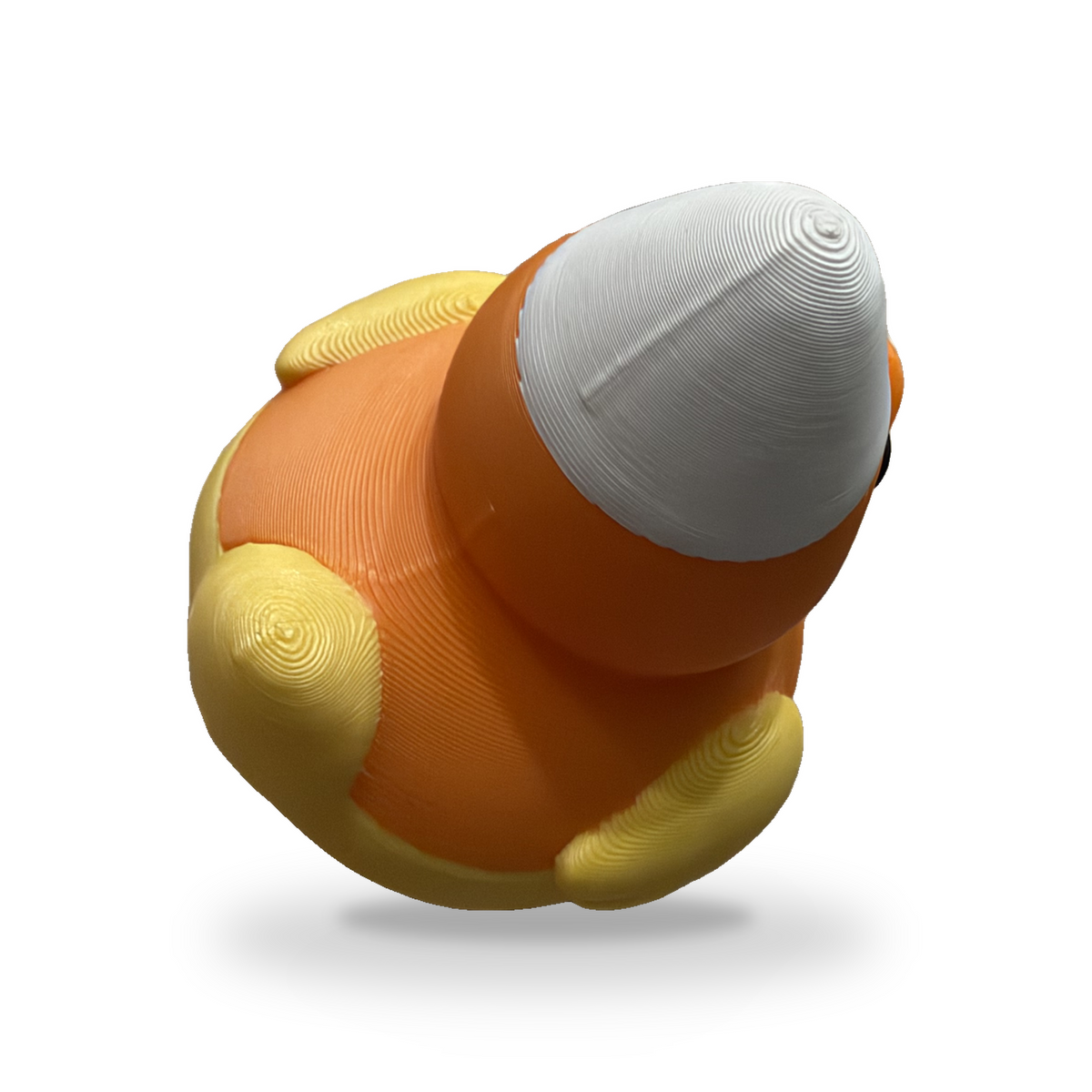 Candy Corn Quacker Duck - 3D Printed Collectible Desk and Dashboard Decor Gift 3D-Printed Duck - Jeep Accessory - Rubber Duck - Great for ducking