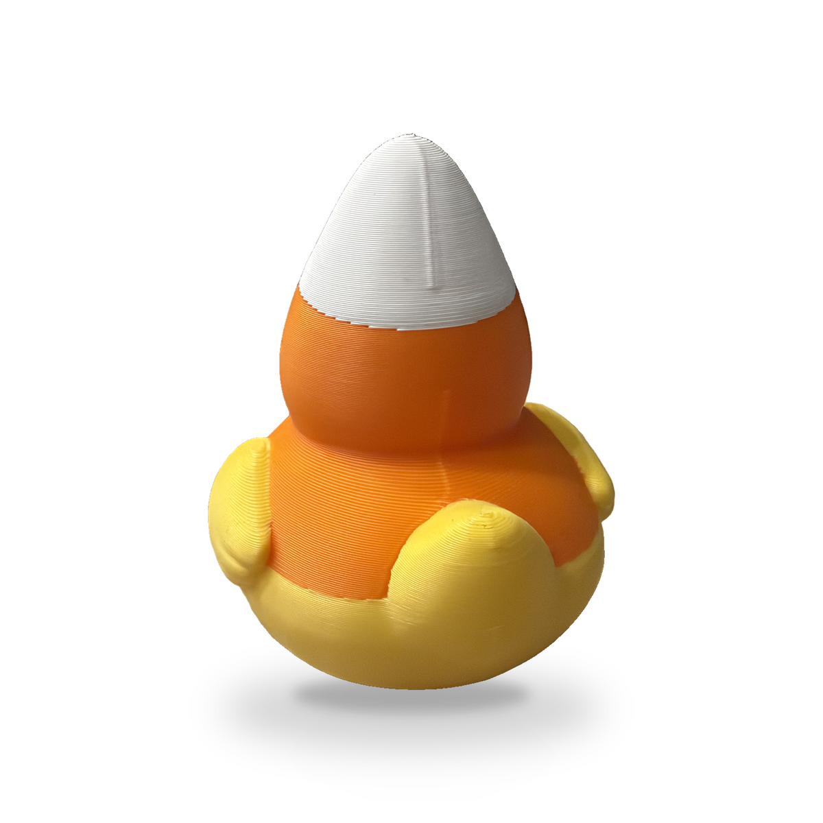 Candy Corn Quacker Duck - 3D Printed Collectible Desk and Dashboard Decor Gift 3D-Printed Duck - Jeep Accessory - Rubber Duck - Great for ducking