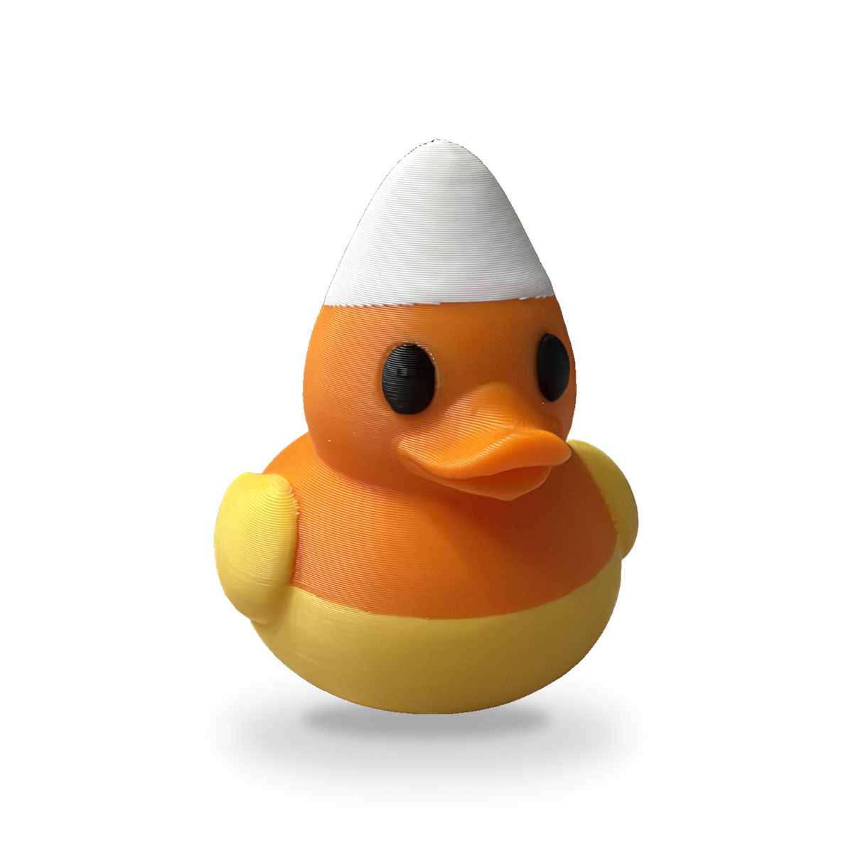 Candy Corn Quacker Duck - 3D Printed Collectible Desk and Dashboard Decor Gift 3D-Printed Duck - Jeep Accessory - Rubber Duck - Great for ducking