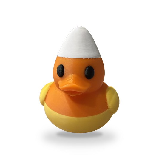 Candy Corn Quacker Duck - 3D Printed Collectible Desk and Dashboard Decor Gift 3D-Printed Duck - Jeep Accessory - Rubber Duck - Great for ducking
