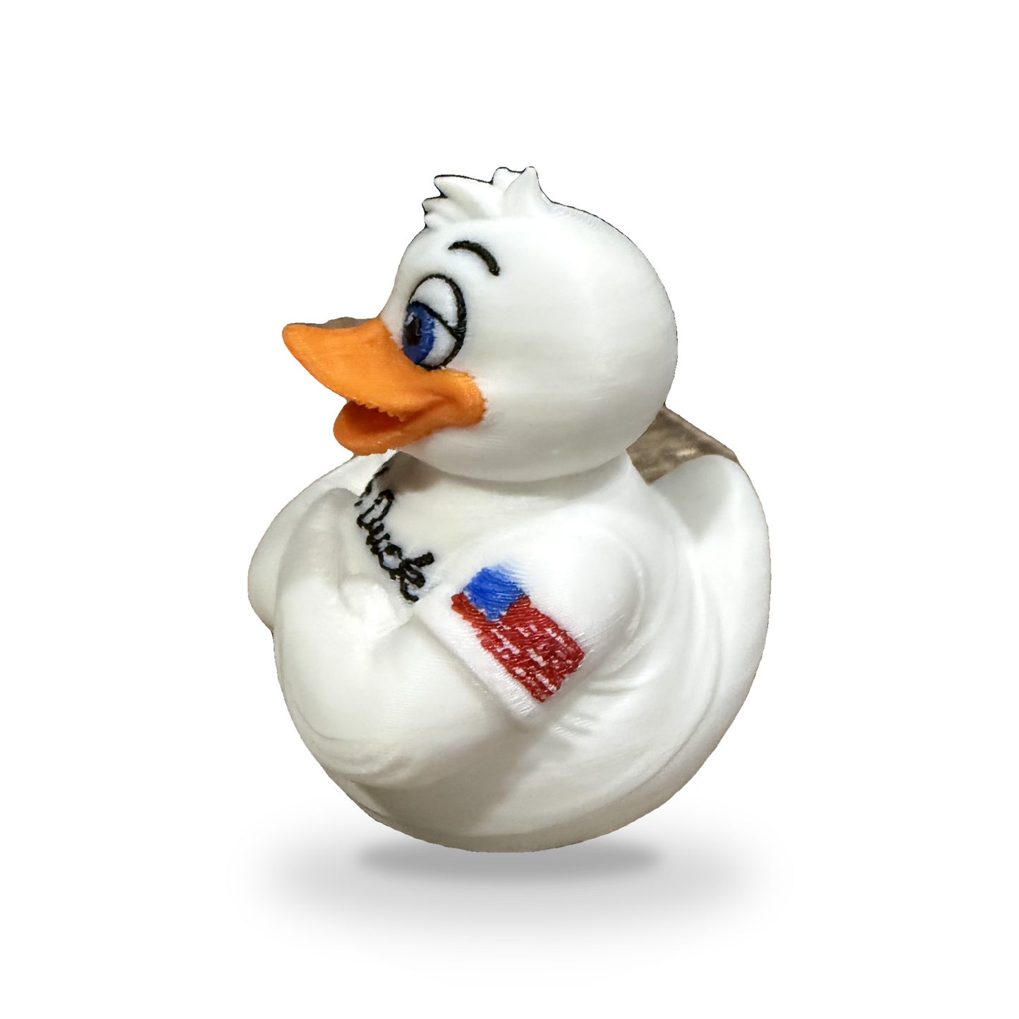 Cleaning Duck Figurine - 3D Printed Collectible Desk and Dashboard Decor Gift 3D-Printed Duck - Jeep Accessory - Rubber Duck - Great for ducking