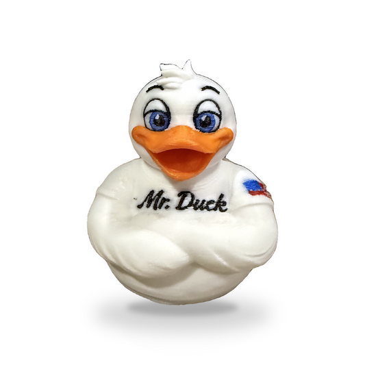 Cleaning Duck Figurine - 3D Printed Collectible Desk and Dashboard Decor Gift 3D-Printed Duck - Jeep Accessory - Rubber Duck - Great for ducking
