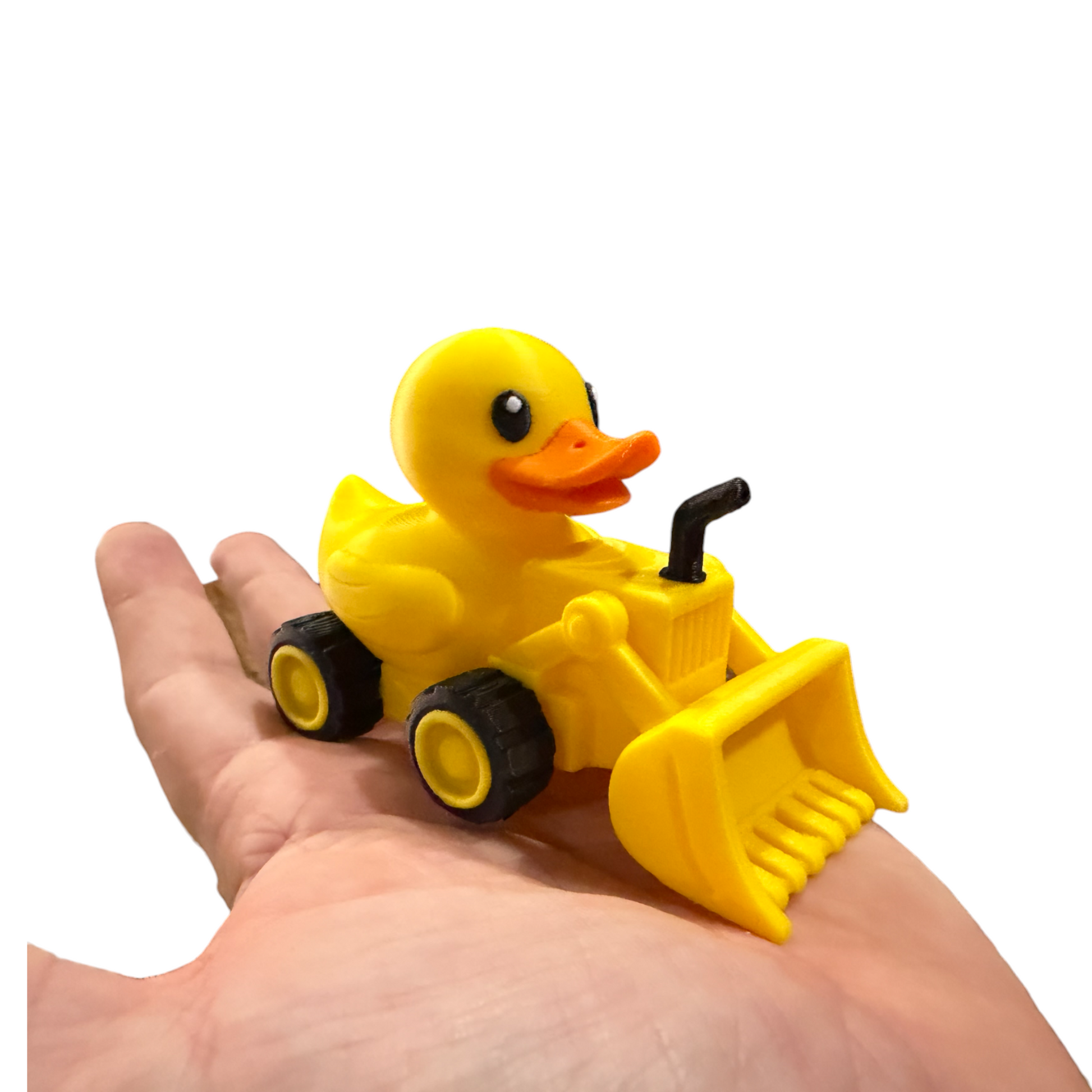Construction Duck with Bulldozer – 3D Printed Worksite Duck Collectible 3D-Printed Duck - Jeep Accessory - Rubber Duck - Great for ducking