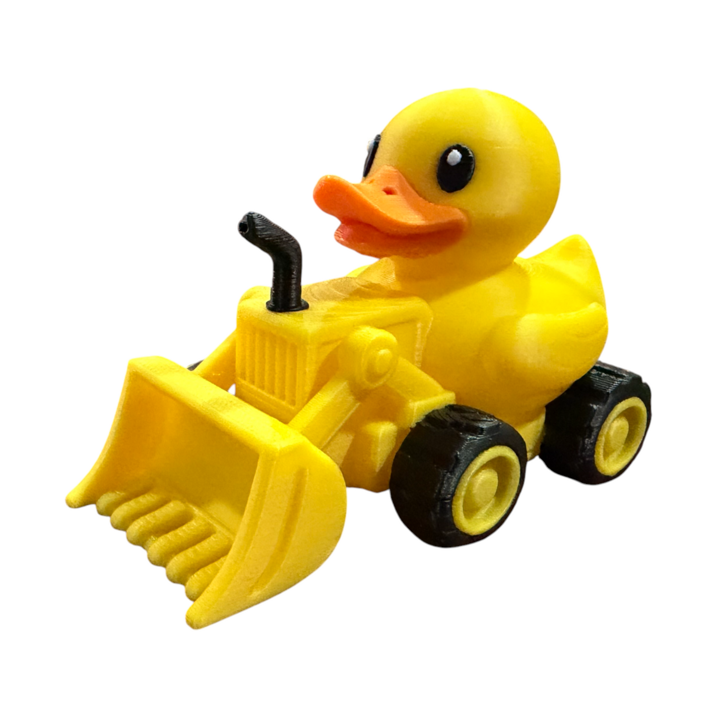 Construction Duck with Bulldozer – 3D Printed Worksite Duck Collectible 3D-Printed Duck - Jeep Accessory - Rubber Duck - Great for ducking