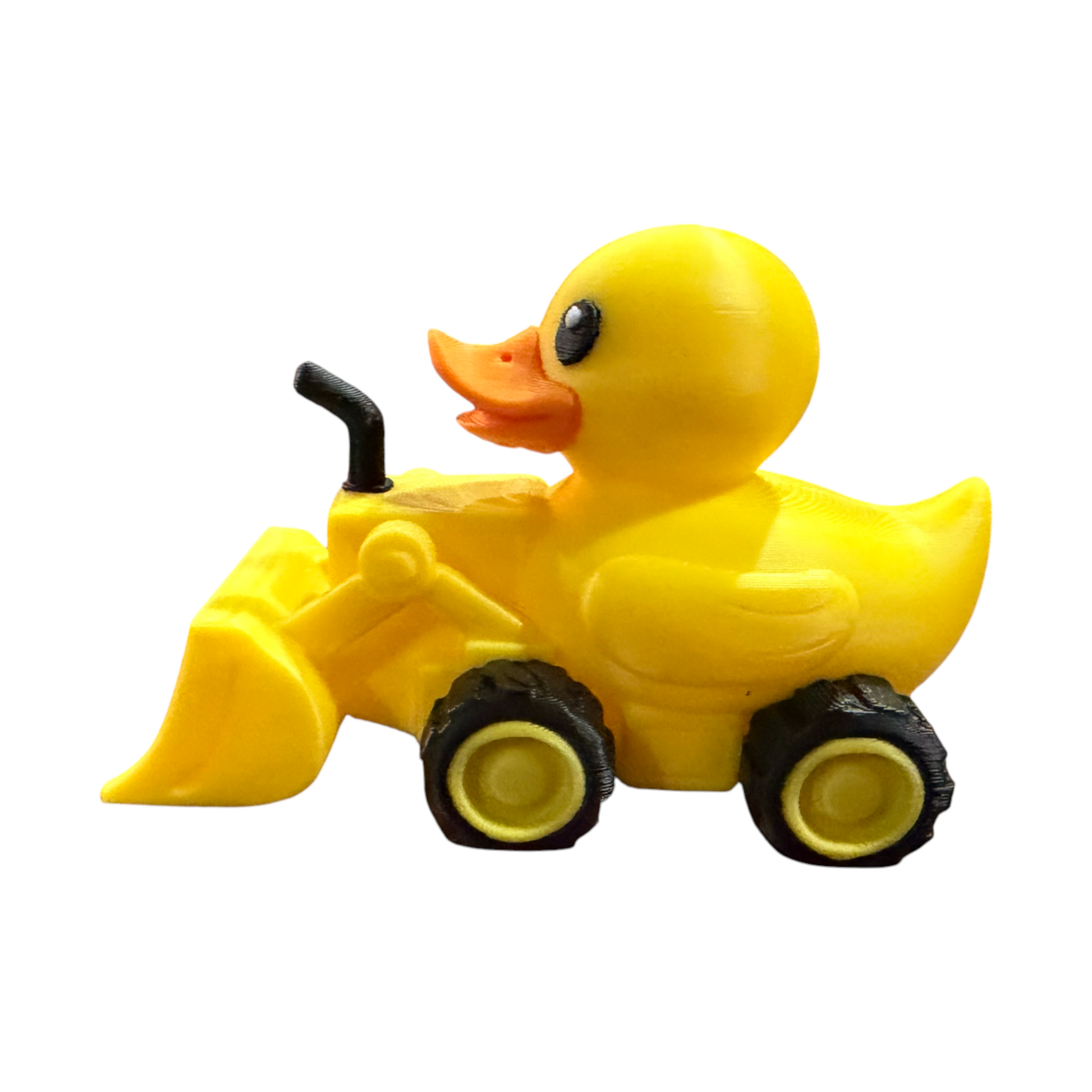 Construction Duck with Bulldozer – 3D Printed Worksite Duck Collectible 3D-Printed Duck - Jeep Accessory - Rubber Duck - Great for ducking