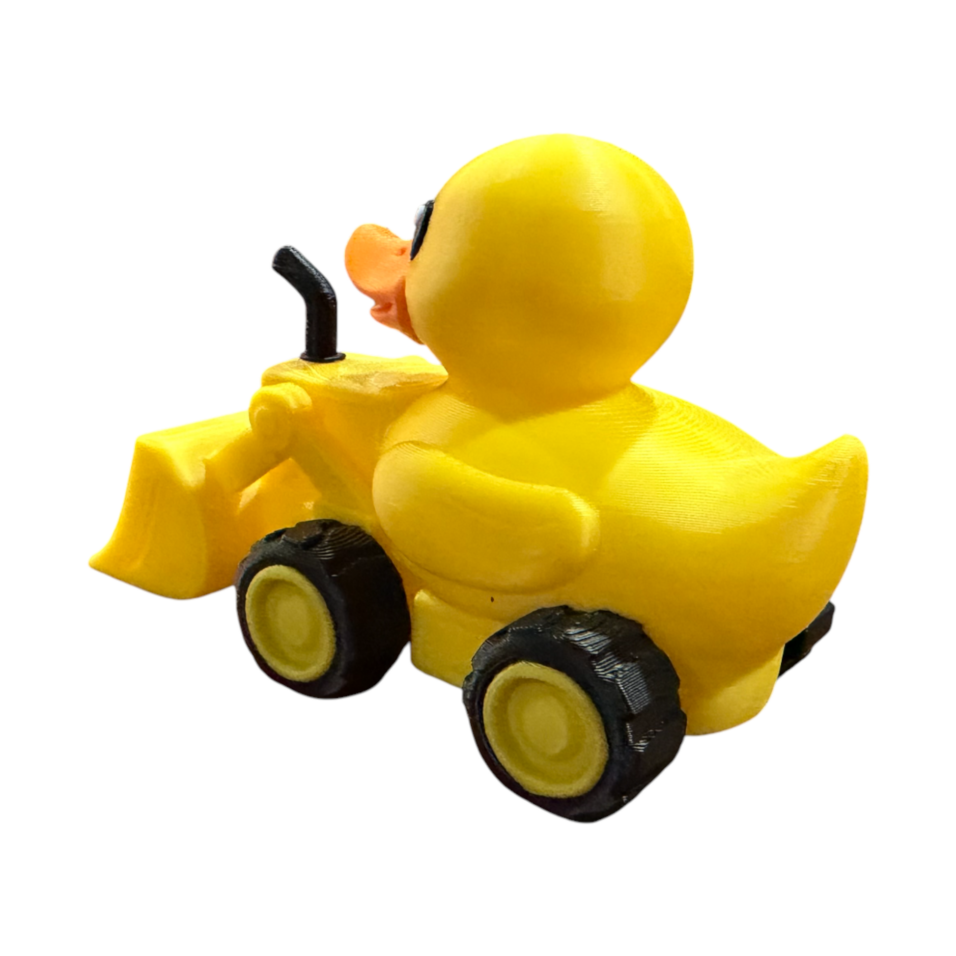 Construction Duck with Bulldozer – 3D Printed Worksite Duck Collectible 3D-Printed Duck - Jeep Accessory - Rubber Duck - Great for ducking