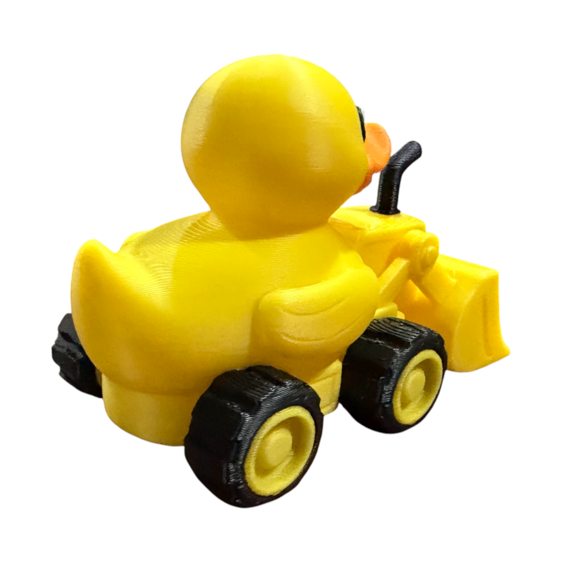 Construction Duck with Bulldozer – 3D Printed Worksite Duck Collectible 3D-Printed Duck - Jeep Accessory - Rubber Duck - Great for ducking