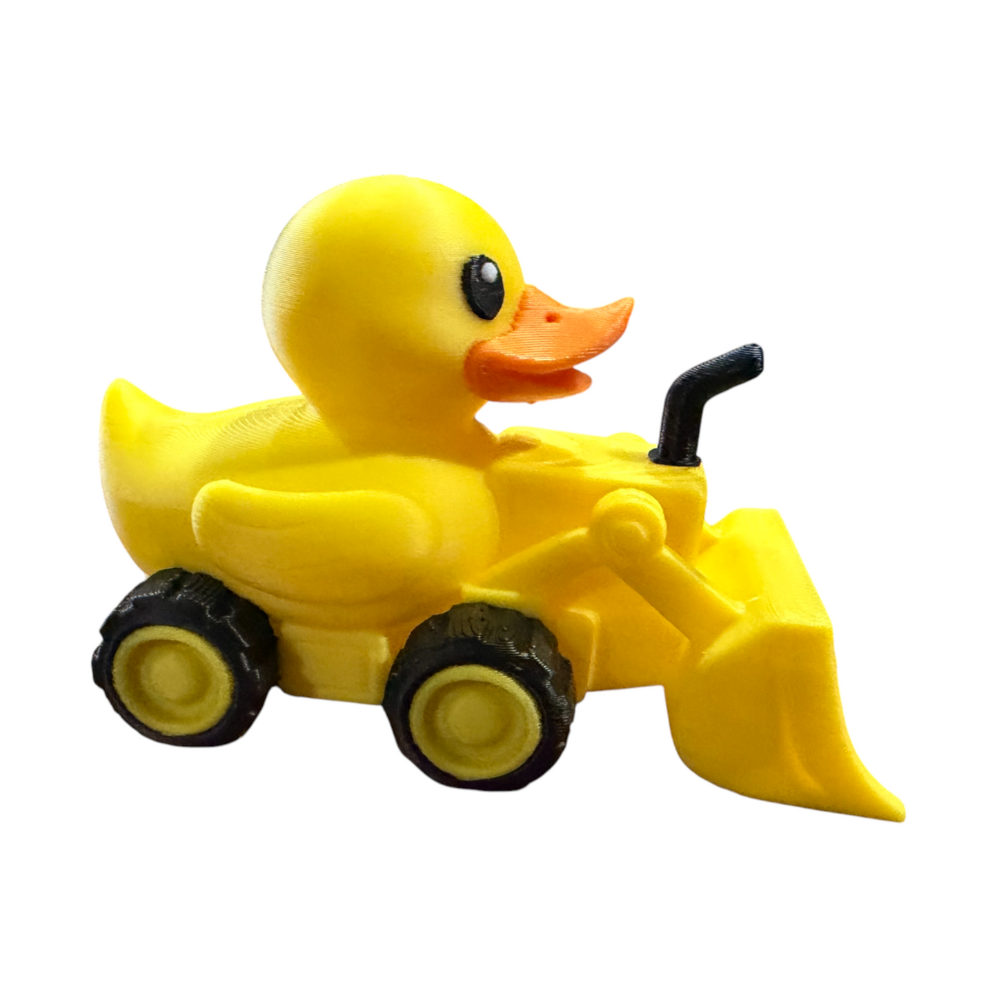 Construction Duck with Bulldozer – 3D Printed Worksite Duck Collectible 3D-Printed Duck - Jeep Accessory - Rubber Duck - Great for ducking