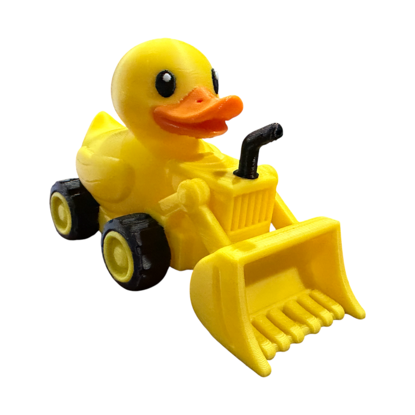 Construction Duck with Bulldozer – 3D Printed Worksite Duck Collectible 3D-Printed Duck - Jeep Accessory - Rubber Duck - Great for ducking