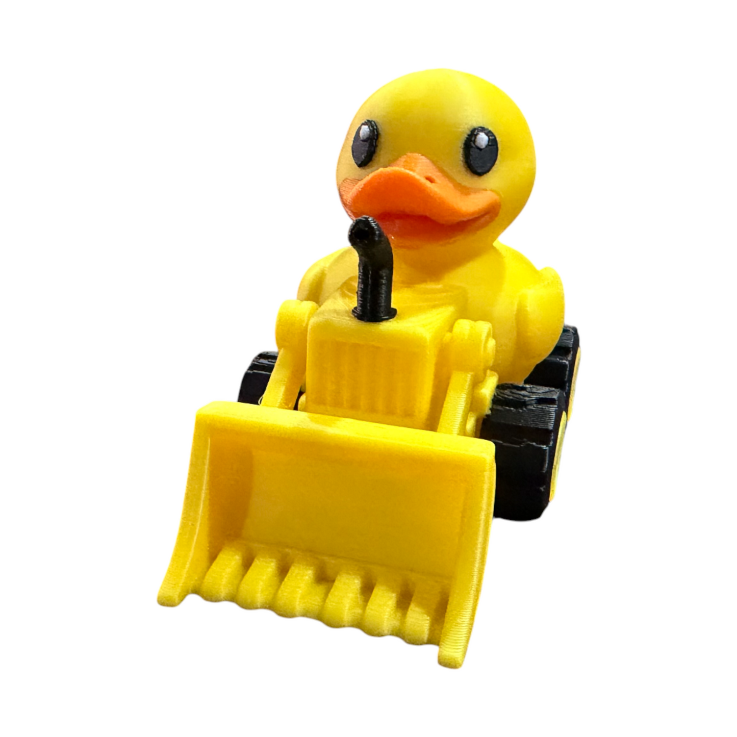 Construction Duck with Bulldozer – 3D Printed Worksite Duck Collectible 3D-Printed Duck - Jeep Accessory - Rubber Duck - Great for ducking