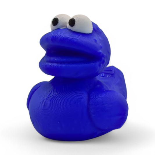 Cookie Monster Inspired Duck 3D-Printed Duck - Jeep Accessory - Rubber Duck - Great for ducking