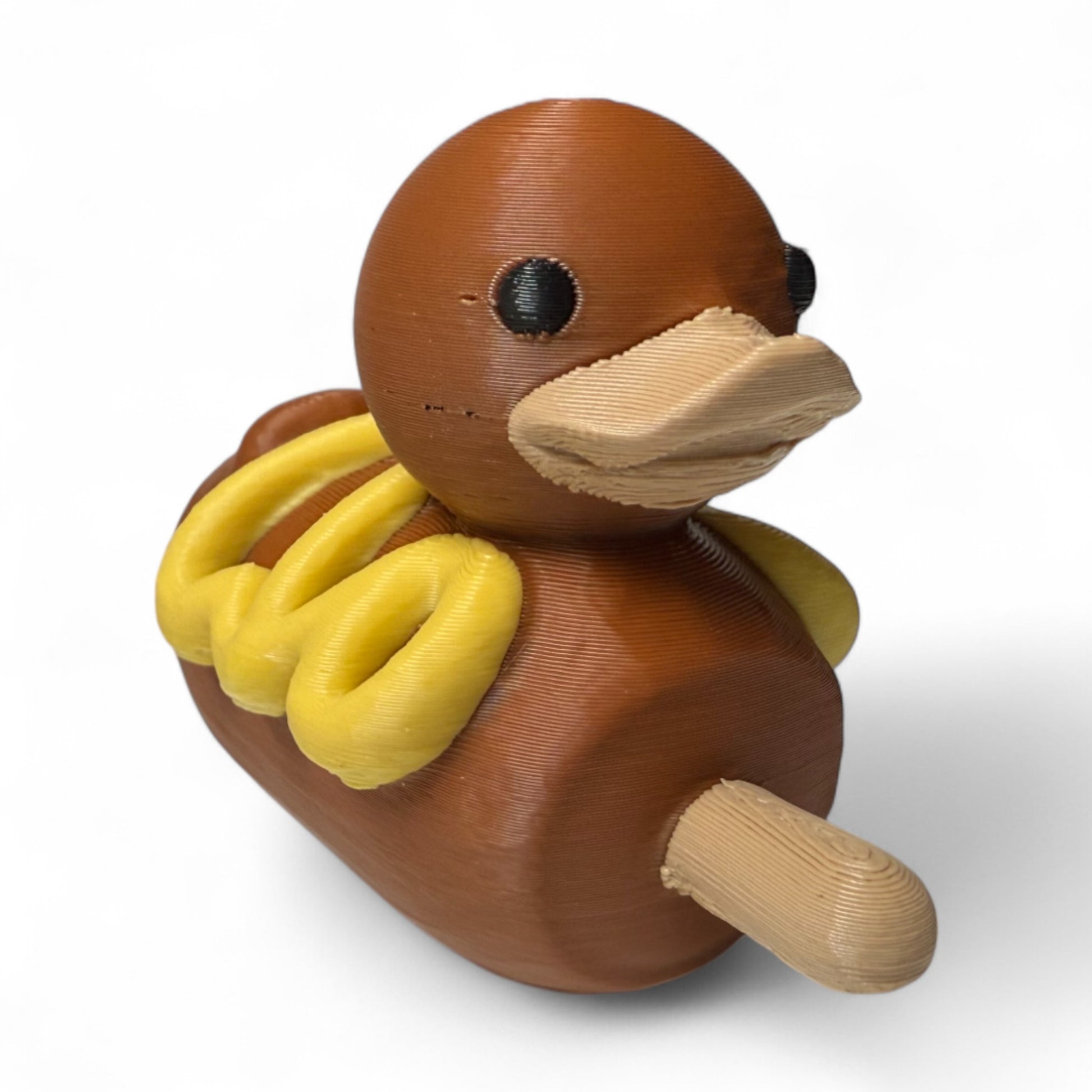 Corn Dog Duck – Funny Fair Food Duck with Toppings and Mustard Swirls | Gag Gift - Vehicle Dashboard 3D-Printed Duck - Jeep Accessory - Rubber Duck - Great for ducking