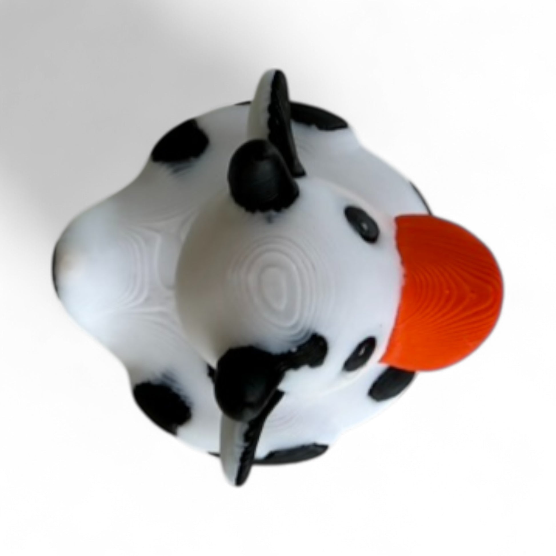 Cow Duck – Farmyard Rubber Duck Collectible for Dash, Farm & Gifts 3D-Printed Duck - Jeep Accessory - Rubber Duck - Great for ducking