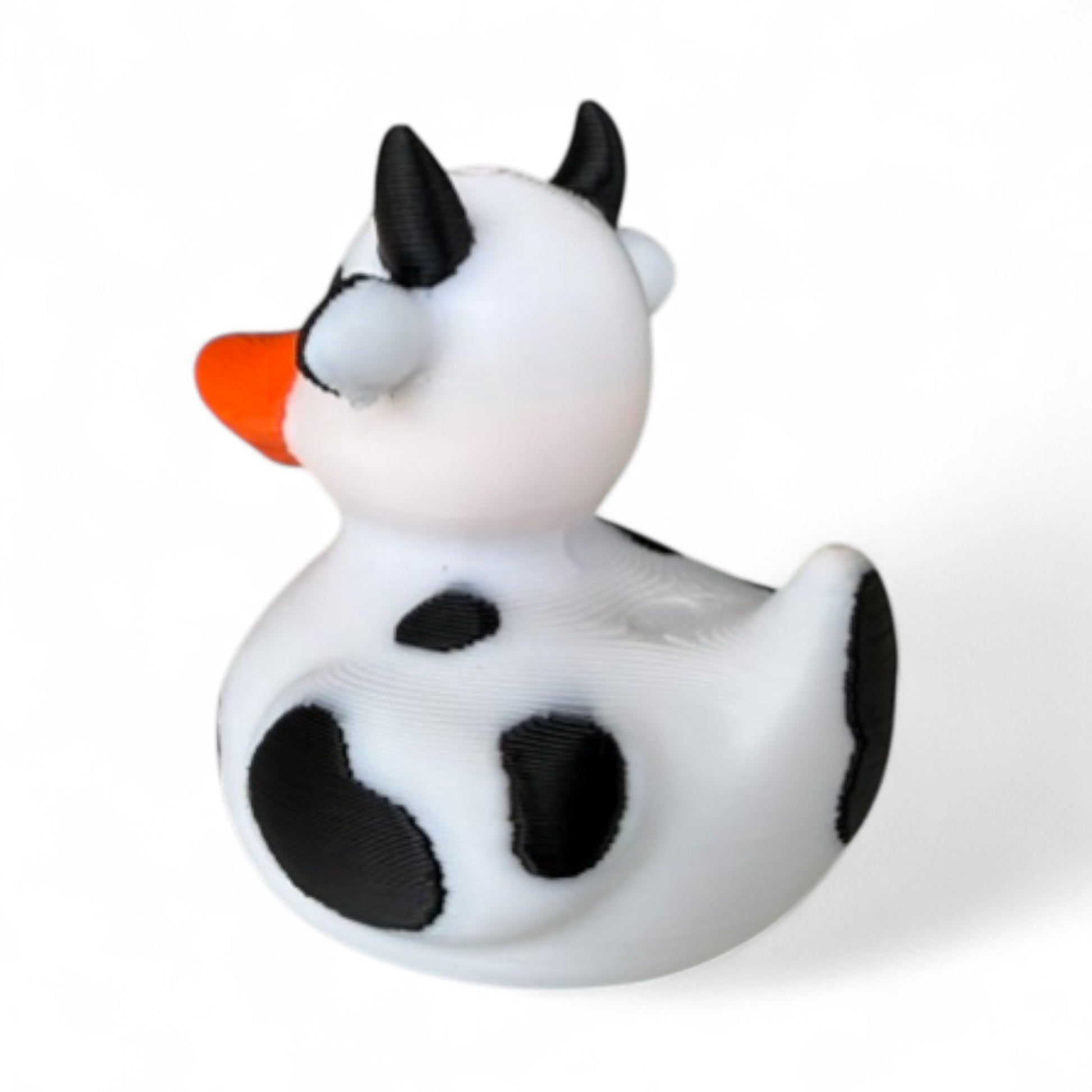 Cow Duck – Farmyard Rubber Duck Collectible for Dash, Farm & Gifts 3D-Printed Duck - Jeep Accessory - Rubber Duck - Great for ducking