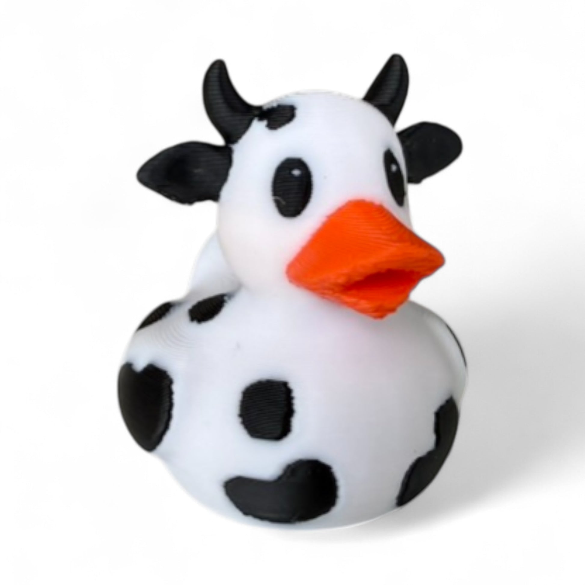 Cow Duck – Farmyard Rubber Duck Collectible for Dash, Farm & Gifts 3D-Printed Duck - Jeep Accessory - Rubber Duck - Great for ducking