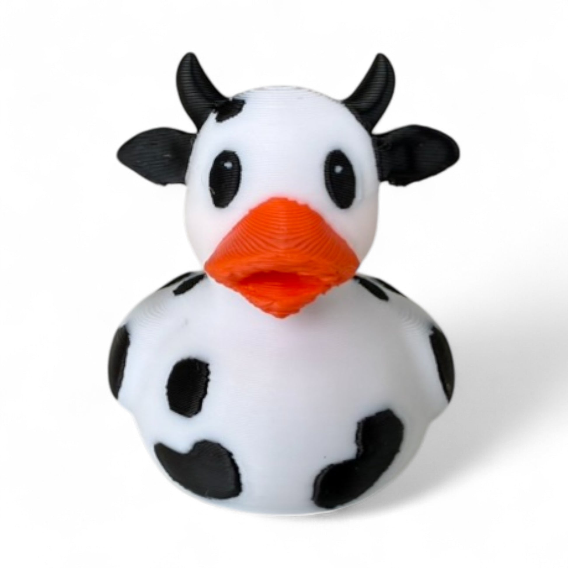 Cow Duck – Farmyard Rubber Duck Collectible for Dash, Farm & Gifts 3D-Printed Duck - Jeep Accessory - Rubber Duck - Great for ducking