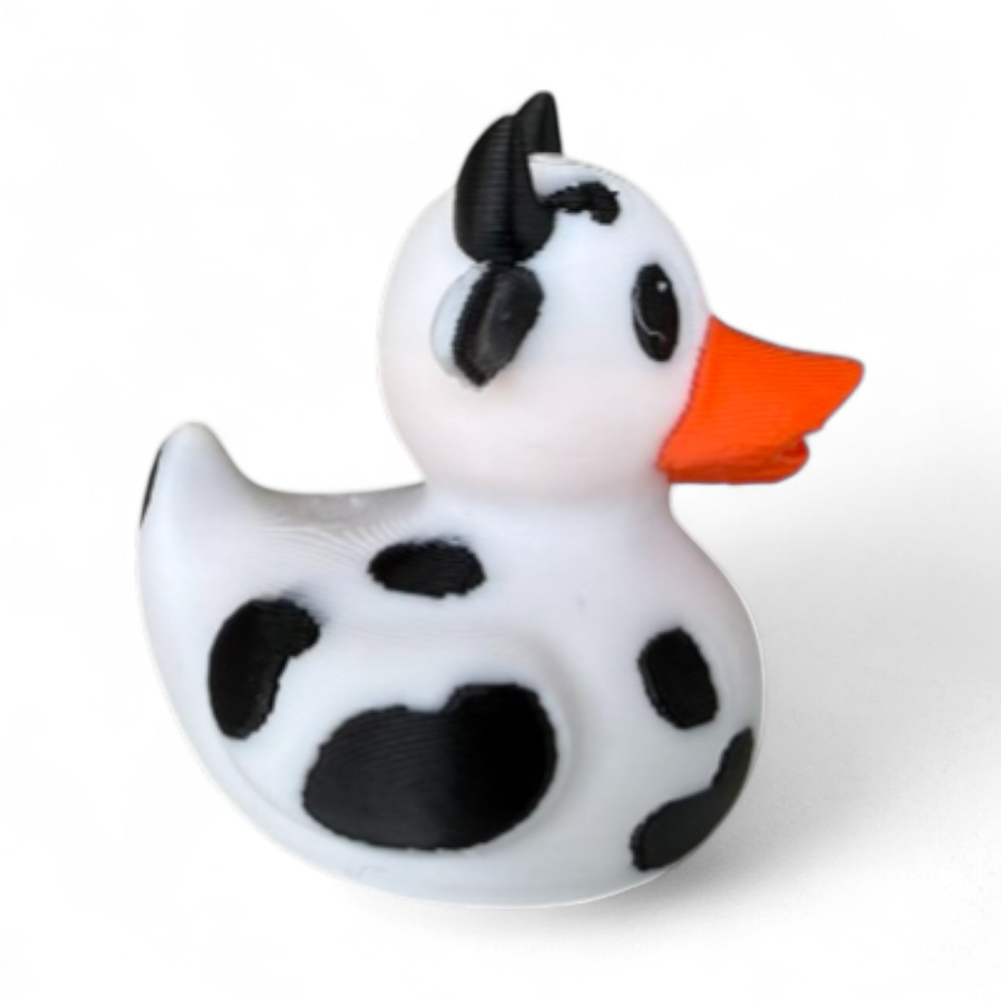 Cow Duck – Farmyard Rubber Duck Collectible for Dash, Farm & Gifts 3D-Printed Duck - Jeep Accessory - Rubber Duck - Great for ducking