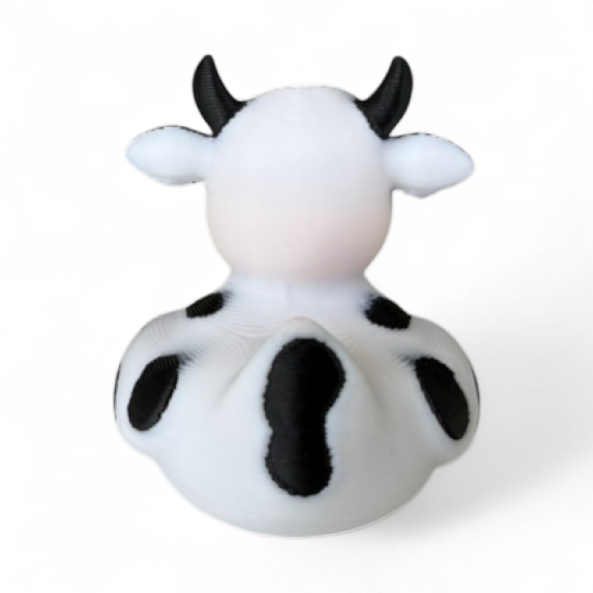 Cow Duck – Farmyard Rubber Duck Collectible for Dash, Farm & Gifts 3D-Printed Duck - Jeep Accessory - Rubber Duck - Great for ducking