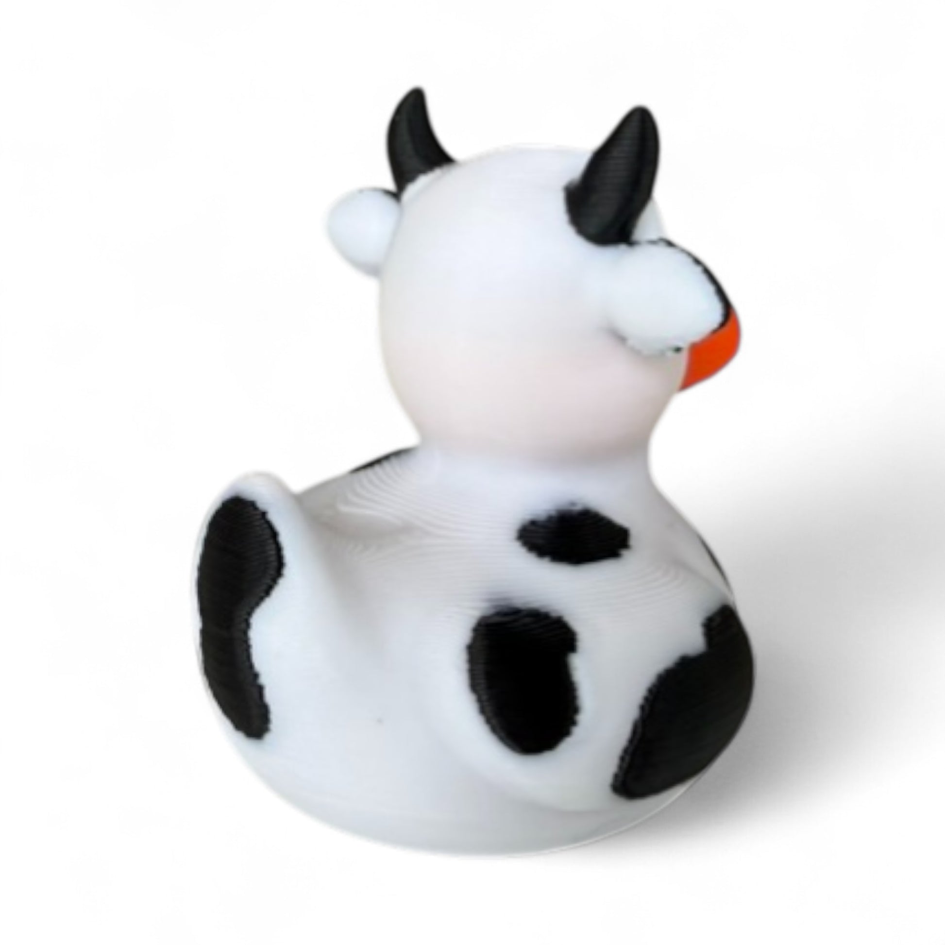 Cow Duck – Farmyard Rubber Duck Collectible for Dash, Farm & Gifts 3D-Printed Duck - Jeep Accessory - Rubber Duck - Great for ducking