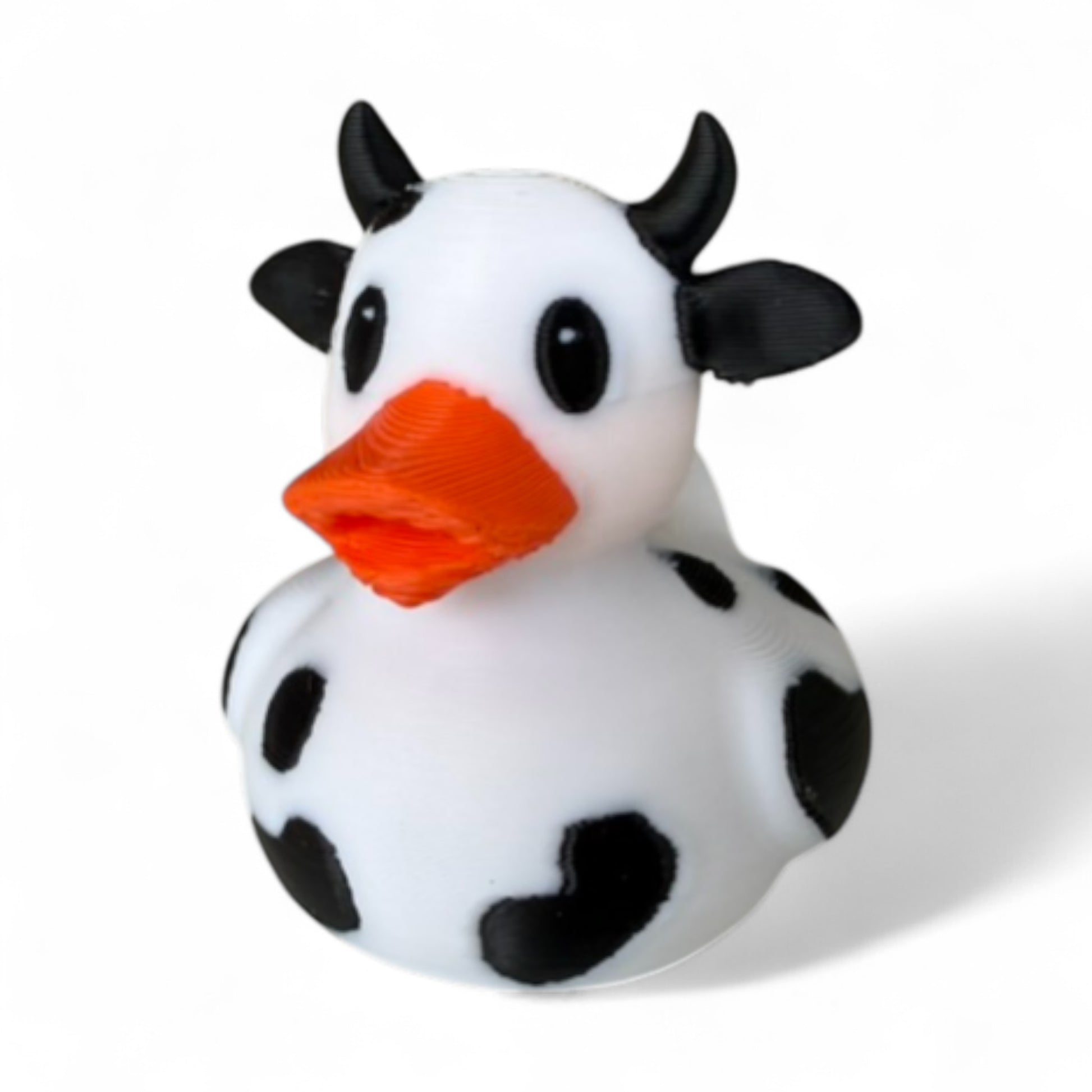 Cow Duck – Farmyard Rubber Duck Collectible for Dash, Farm & Gifts 3D-Printed Duck - Jeep Accessory - Rubber Duck - Great for ducking