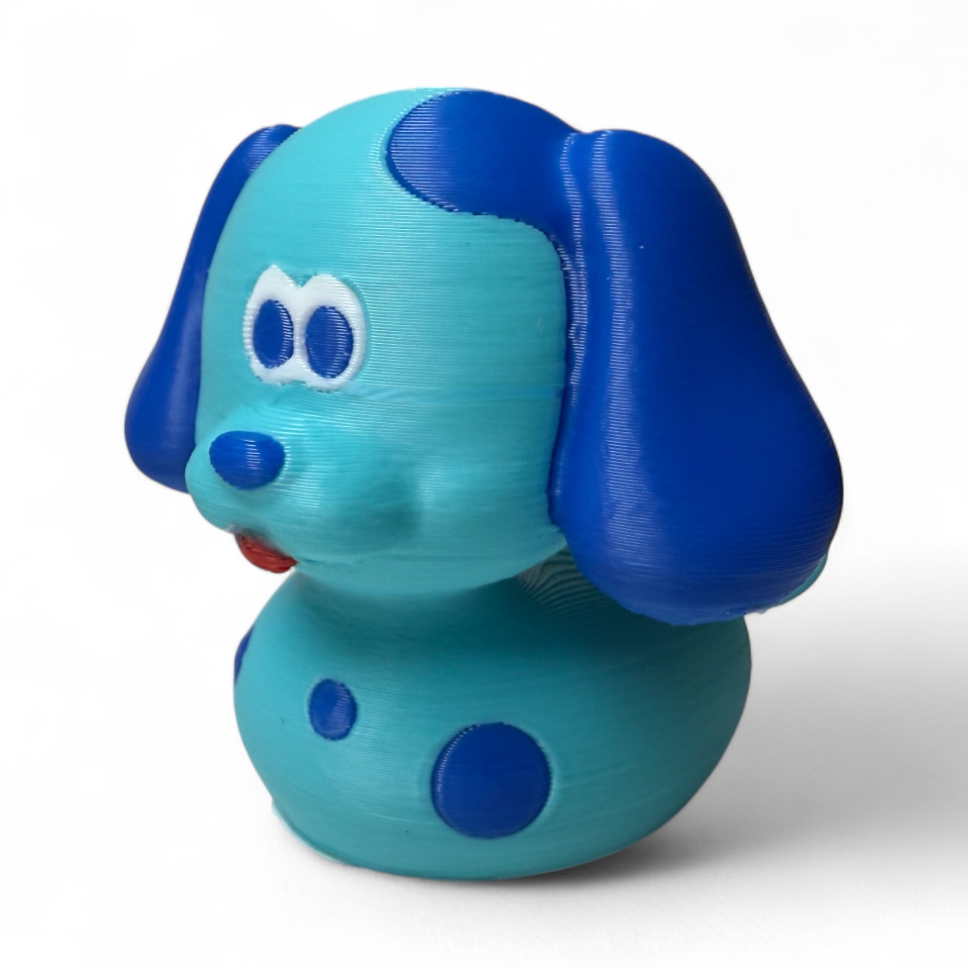 Cute Blue Dog Duck – 3D-Printed Puppy Duck with Adorable Ears & Blue Pup Style 3D-Printed Duck - Jeep Accessory - Rubber Duck - Great for ducking