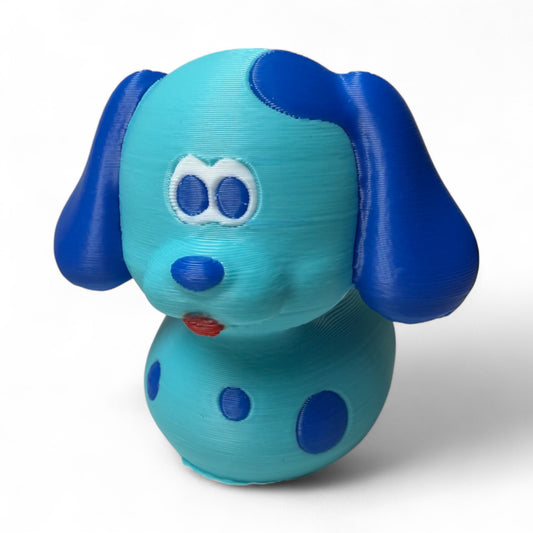 Cute Blue Dog Duck – 3D-Printed Puppy Duck with Adorable Ears & Blue Pup Style 3D-Printed Duck - Jeep Accessory - Rubber Duck - Great for ducking