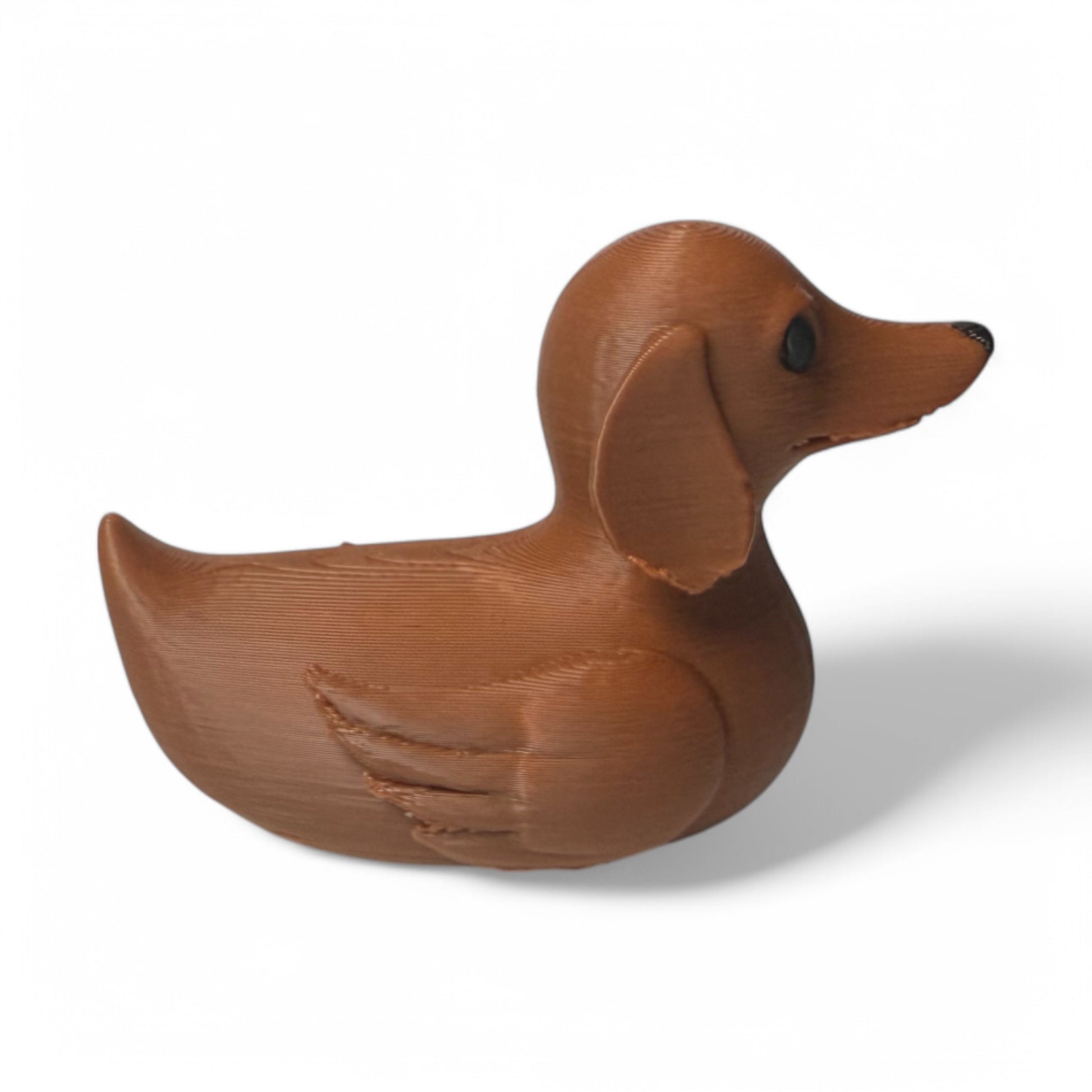 Dachshund Duck – 3D Printed Long & Loyal Wiener Dog Collectible 3D-Printed Duck - Jeep Accessory - Rubber Duck - Great for ducking