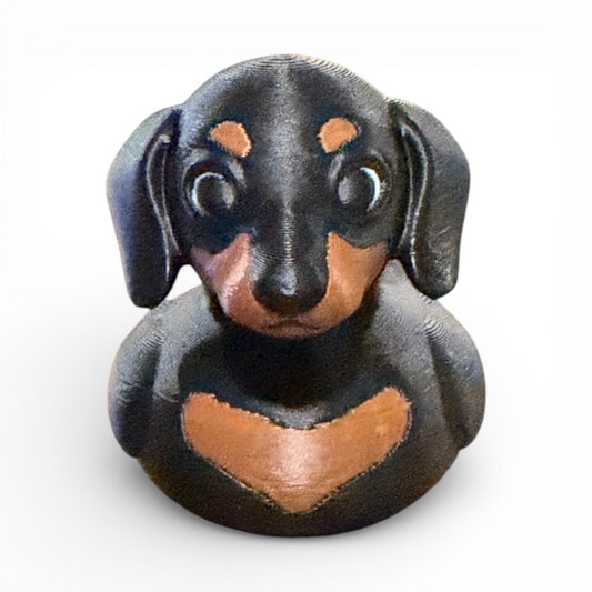 Dachshund Duck - Doxie - Weiner Doc - 3D Printed Collectible Duck 3D-Printed Duck - Jeep Accessory - Rubber Duck - Great for ducking
