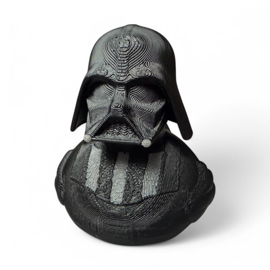 Dark Quack – 3D-Printed Duck Collectible with Mask, Cape & Galactic Power 3D-Printed Duck - Jeep Accessory - Rubber Duck - Great for ducking