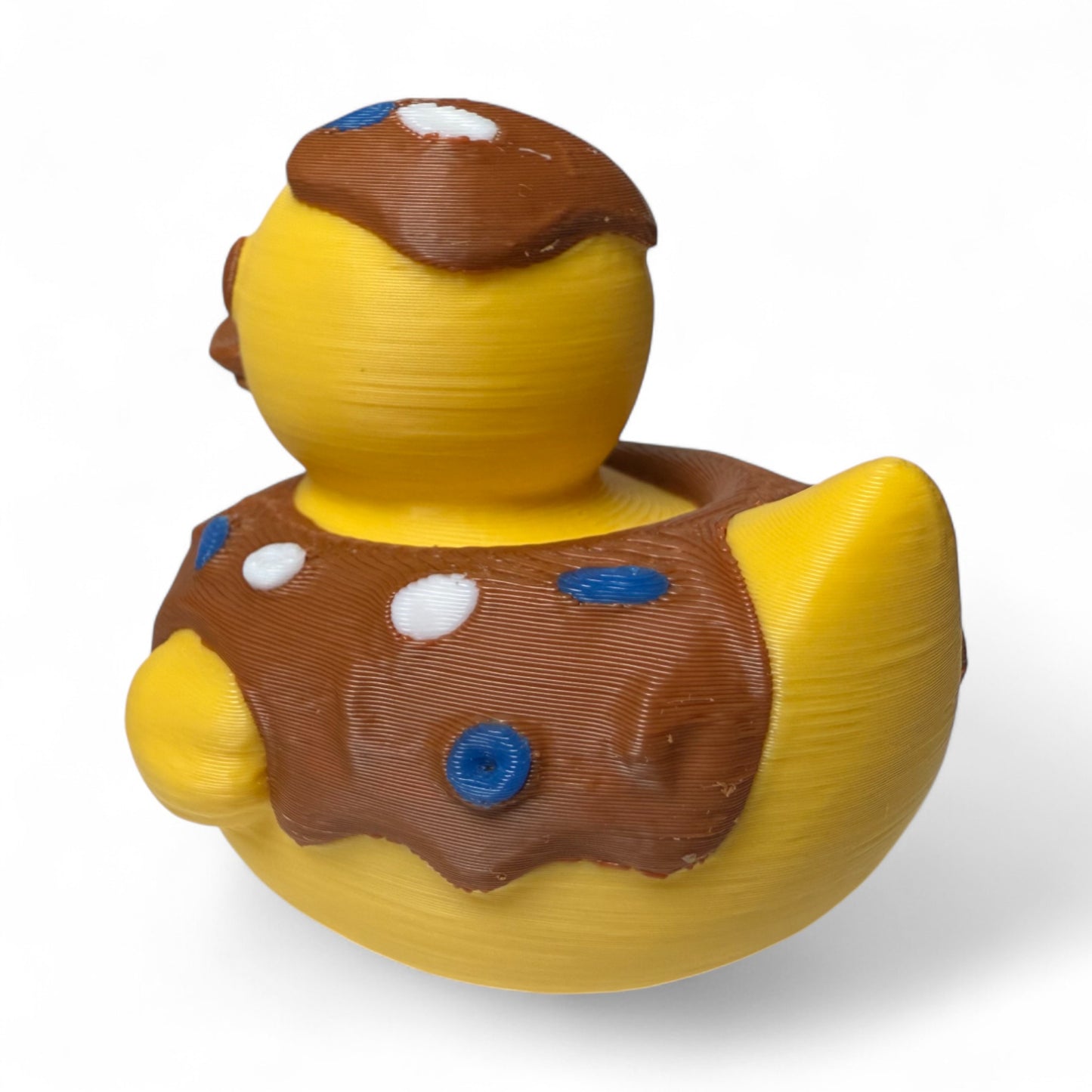 Doughnut Duck – Chocolate Icing Duck with Sprinkles for Foodie Gift Fun 3D-Printed Duck - Jeep Accessory - Rubber Duck - Great for ducking
