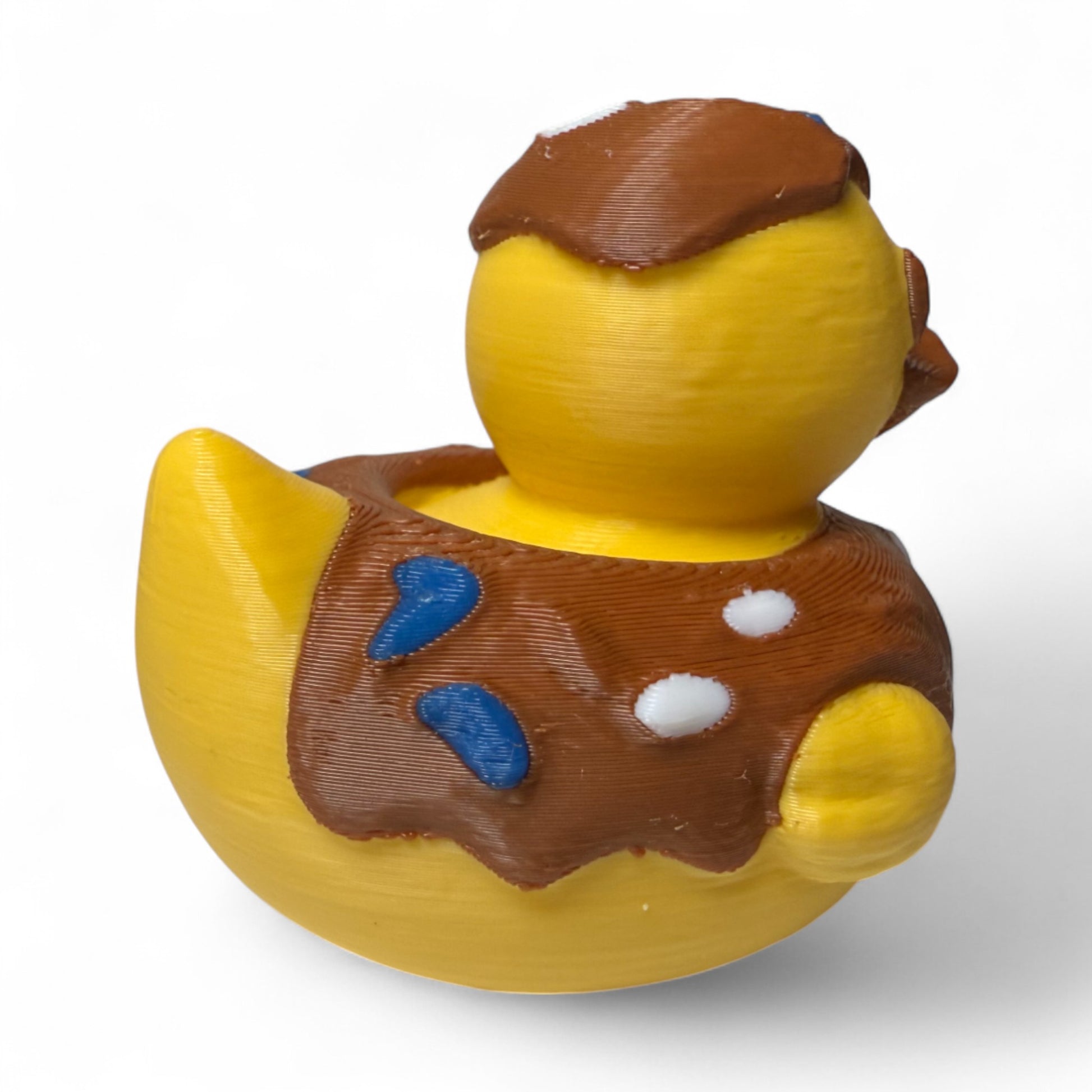 Doughnut Duck – Chocolate Icing Duck with Sprinkles for Foodie Gift Fun 3D-Printed Duck - Jeep Accessory - Rubber Duck - Great for ducking