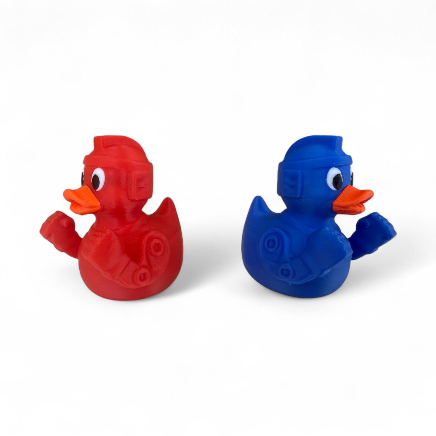 Duck’em Up Robots – Red vs. Blue Battle Ducks | Nostalgic Toy Ducks 3D-Printed Duck - Jeep Accessory - Rubber Duck - Great for ducking